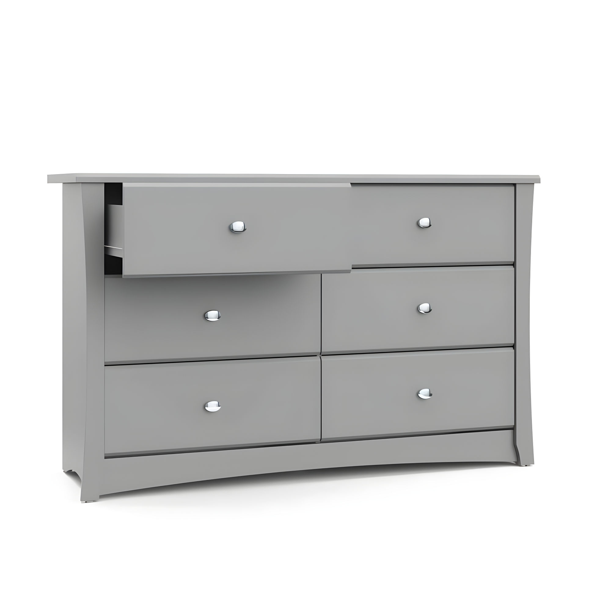 Crescent 6 Drawer Double Dresser
