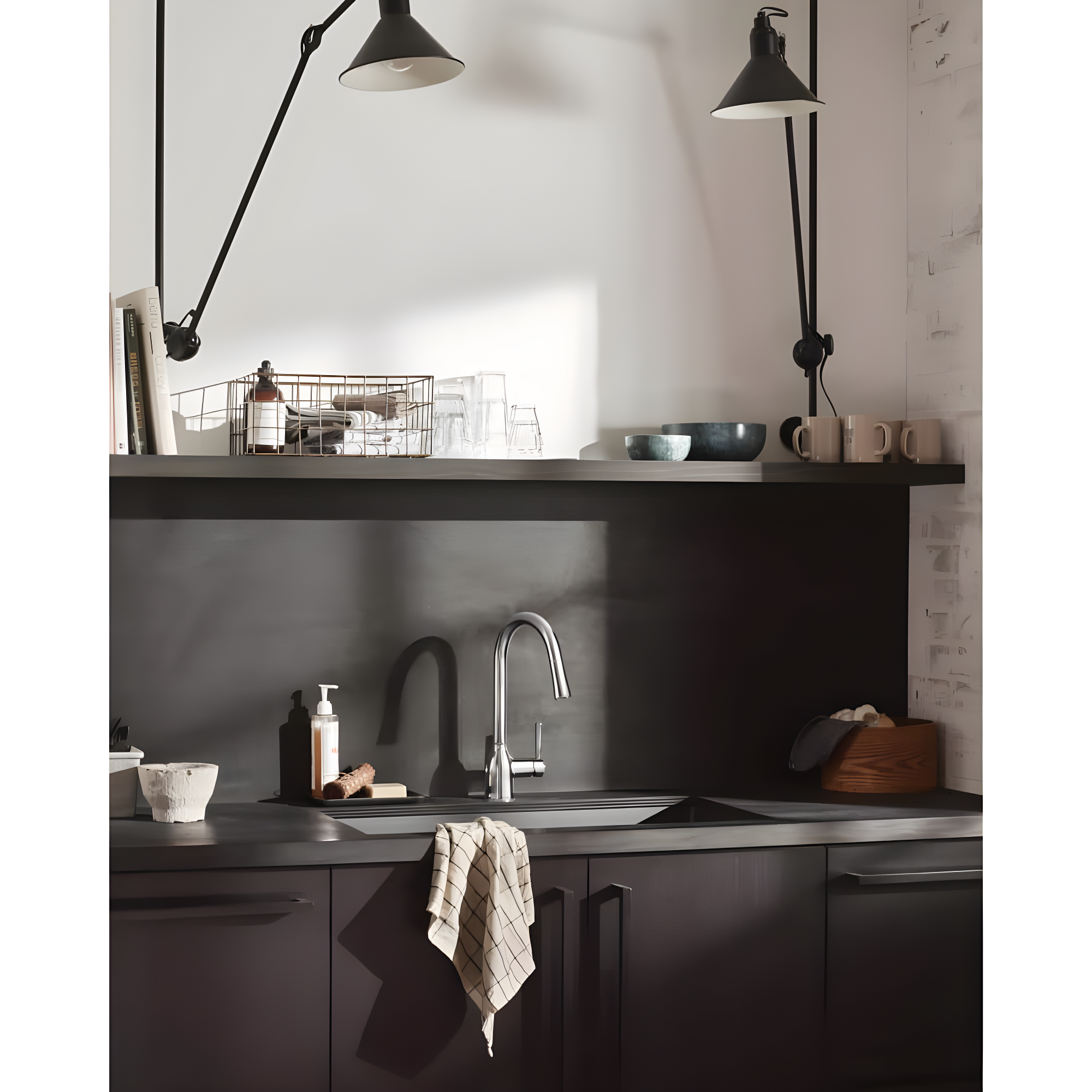 Moen Adler MotionSense Wave Single Handle Pulldown Kitchen Faucet with Power Clean Technology