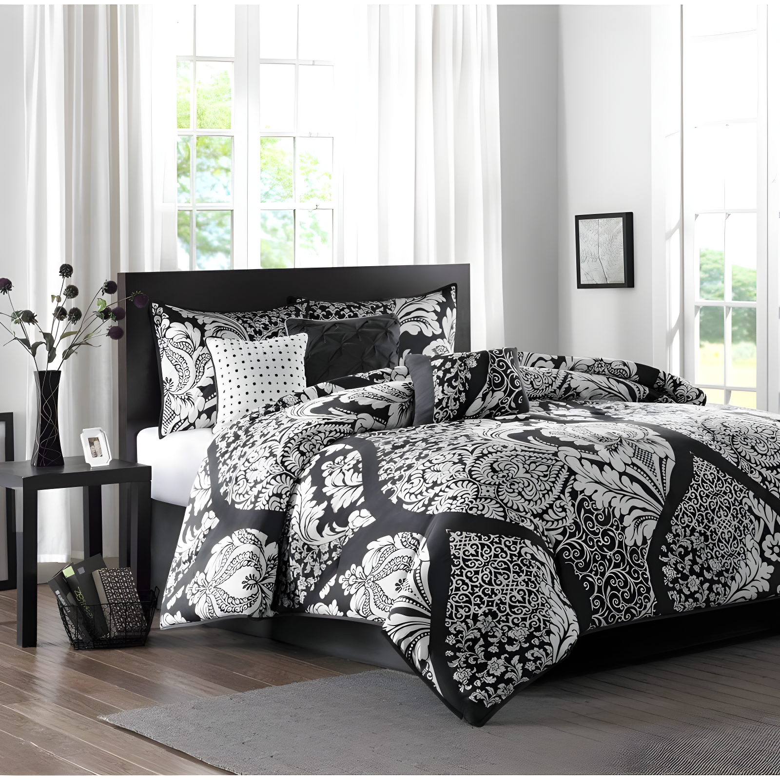 Madison Park Vienna 7 Piece Cotton Printed Comforter Set