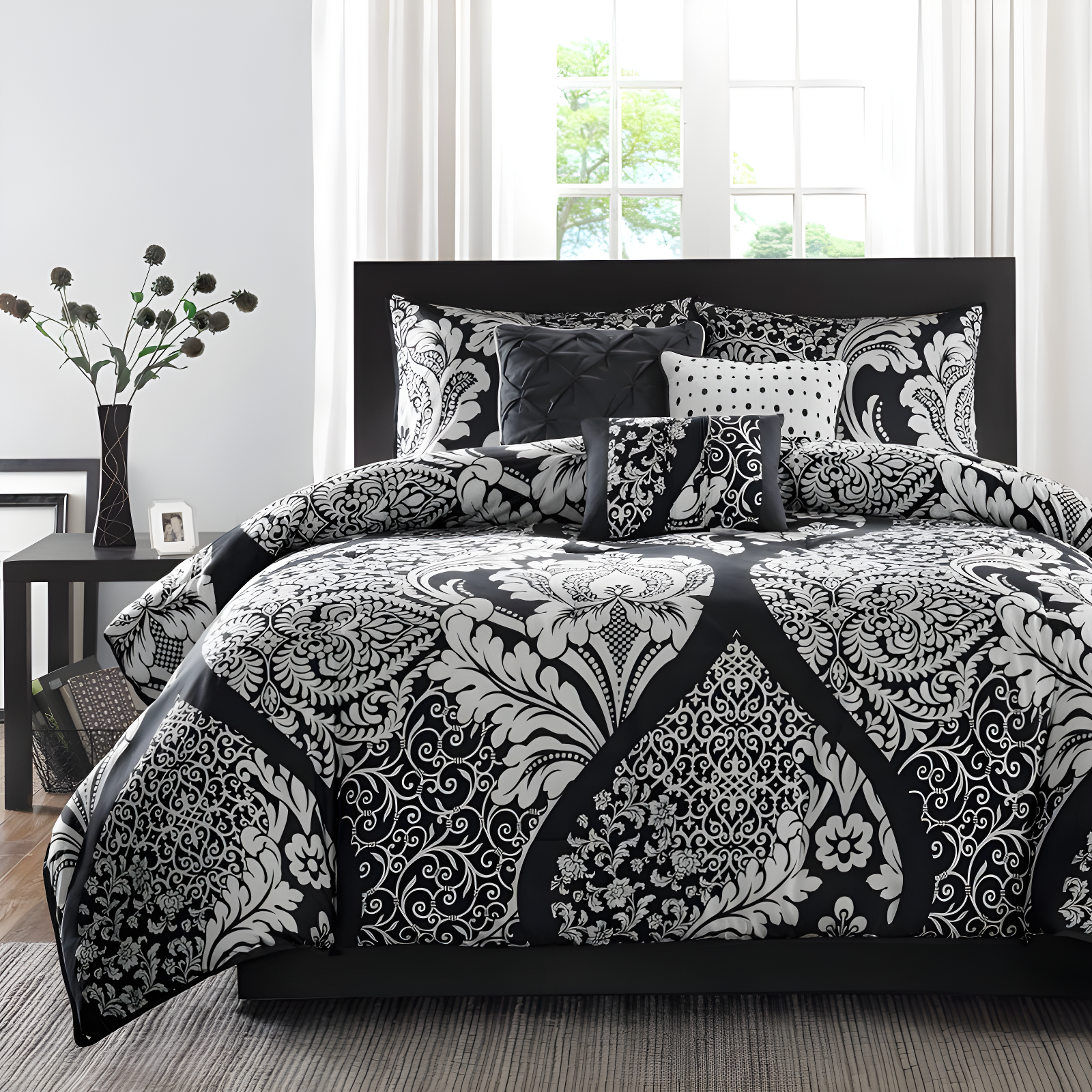 Madison Park Vienna 7 Piece Cotton Printed Comforter Set