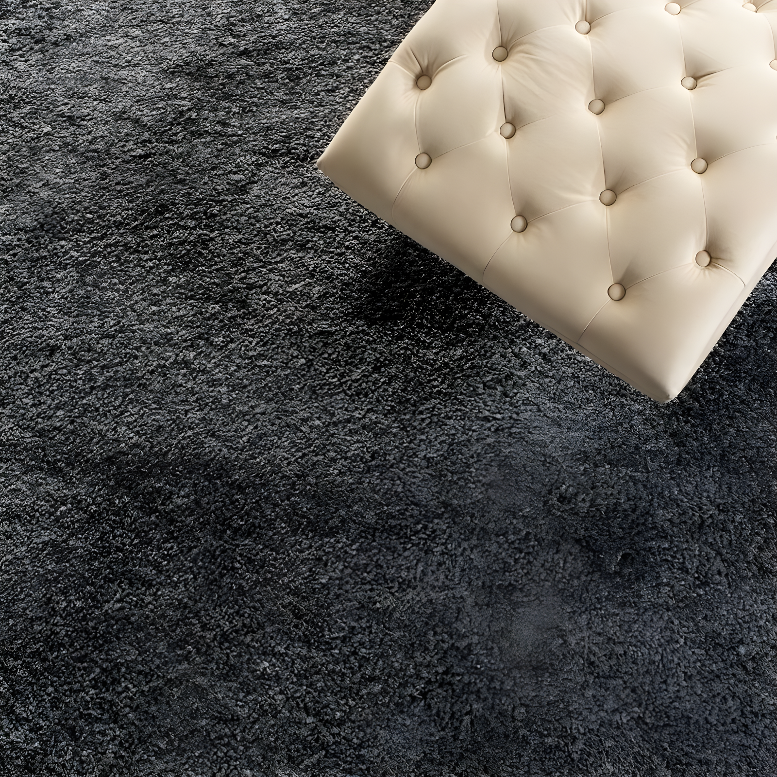 Shag SG151 Power Loomed Indoor Area Rug - Dark Grey - 4'x4' - Safavieh.