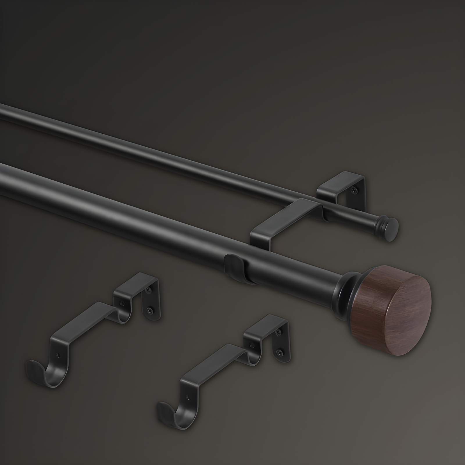 MODE Premium - Double Steel Adjustable Double Curtain Rod
