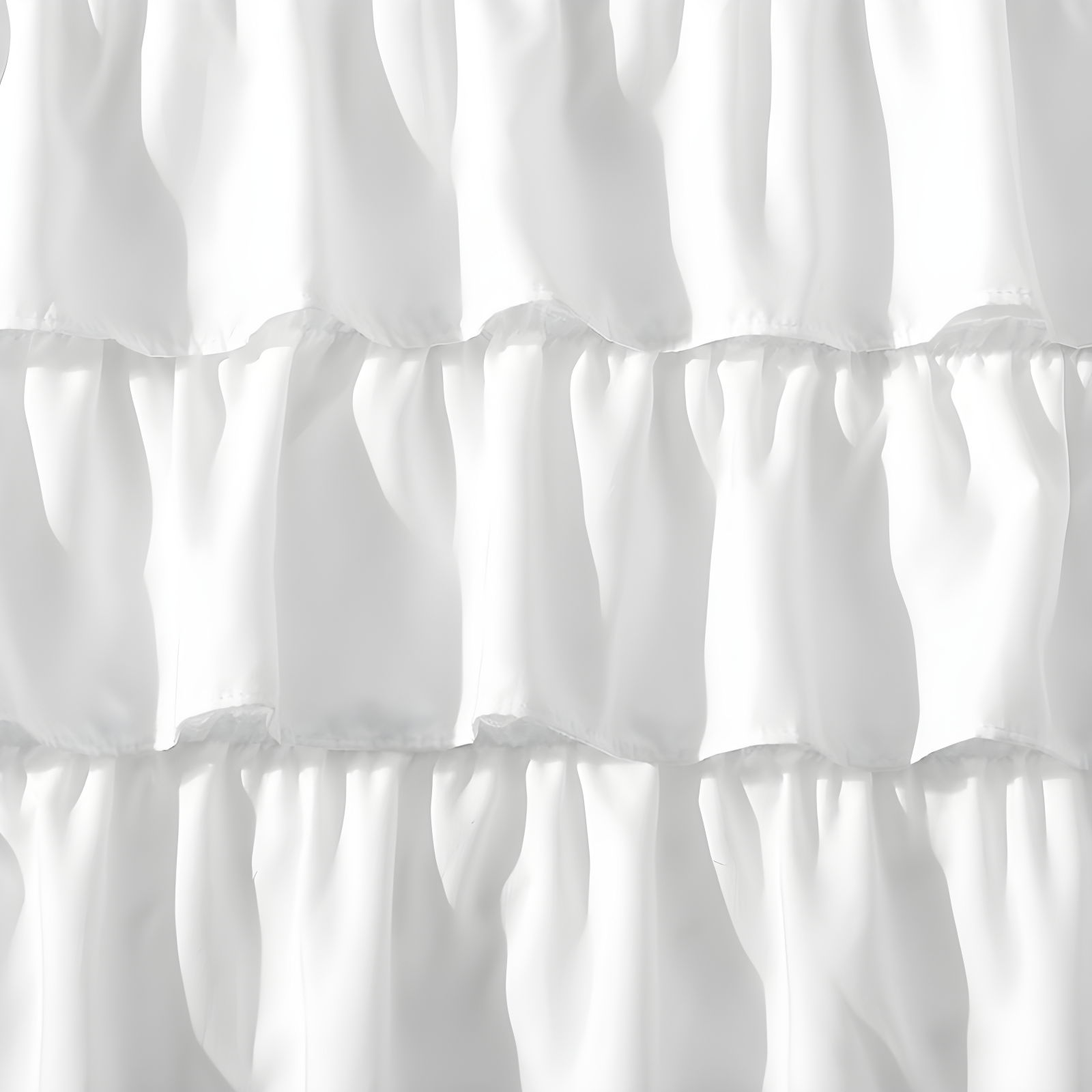 Betsey Johnson Solid White Ruffled Bed Skirt
