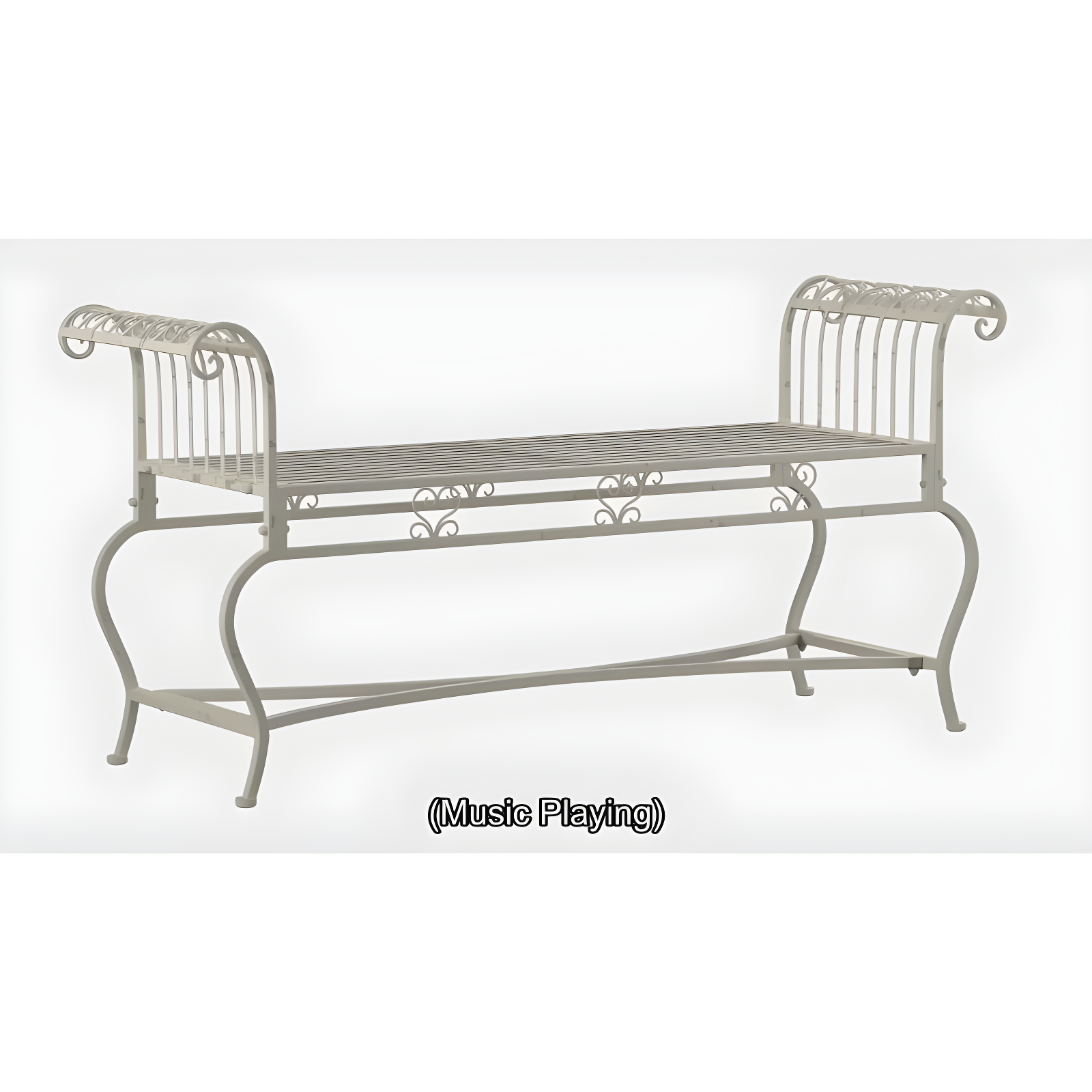 Brielle Bench - Outdoor - PAT5004 - Mossy Blue - Safavieh