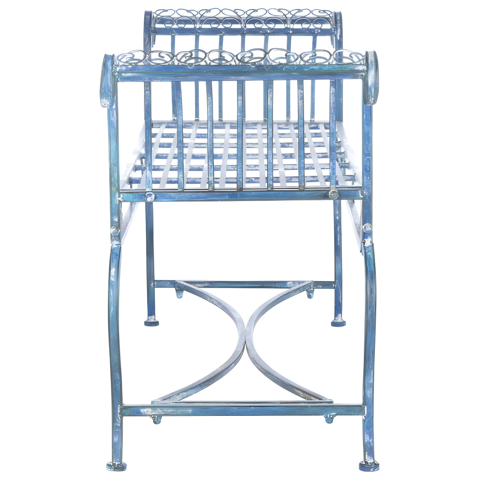 Brielle Bench - Outdoor - PAT5004 - Mossy Blue - Safavieh