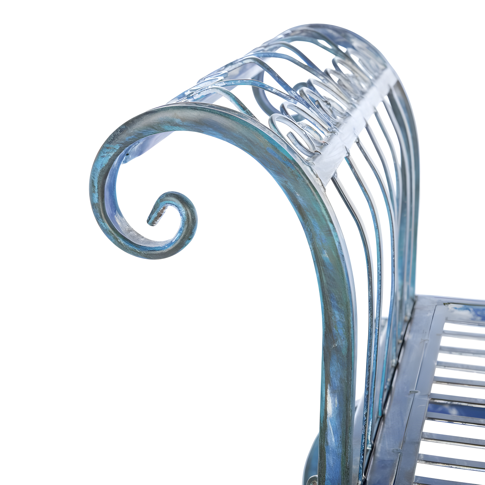 Brielle Bench - Outdoor - PAT5004 - Mossy Blue - Safavieh