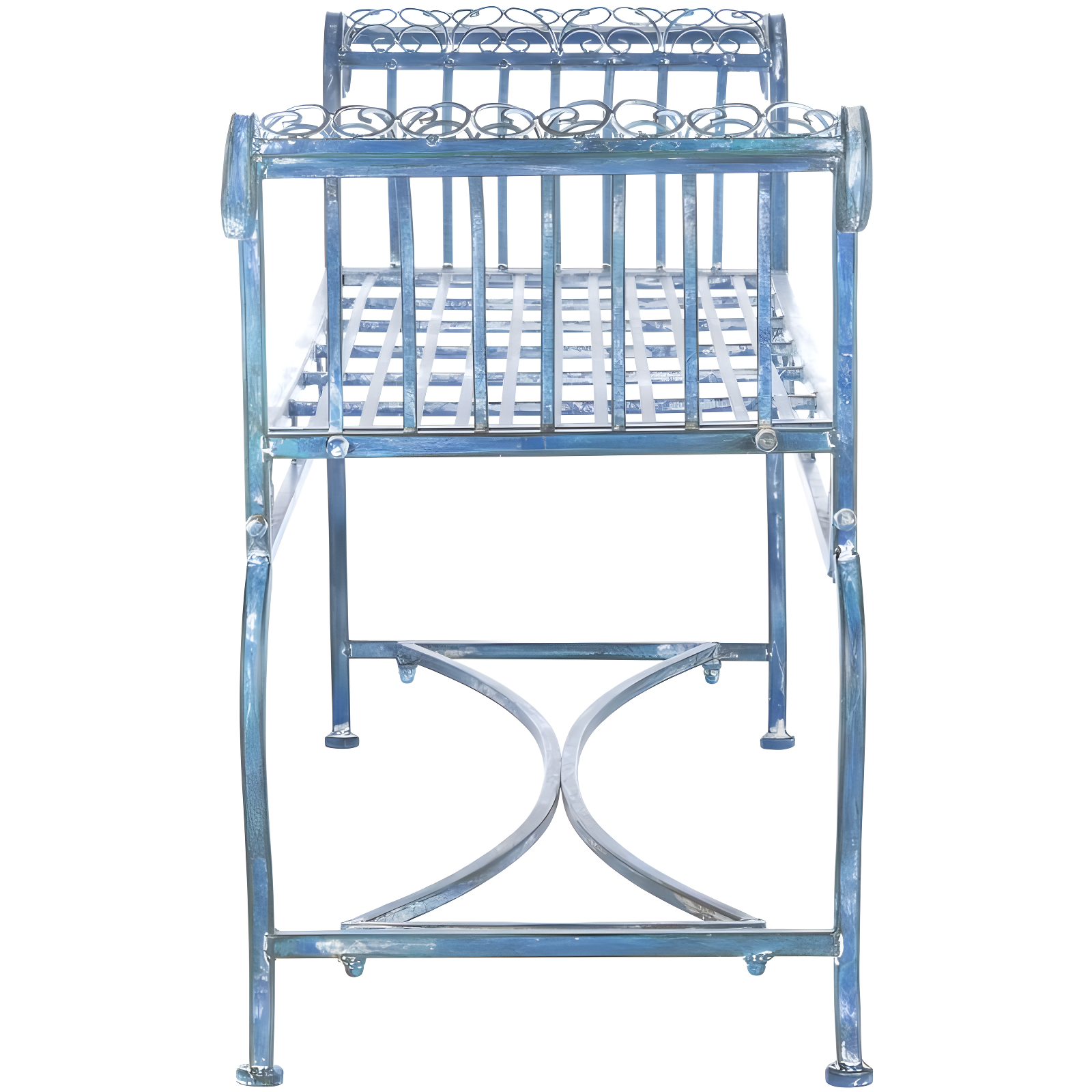 Brielle Bench - Outdoor - PAT5004 - Mossy Blue - Safavieh