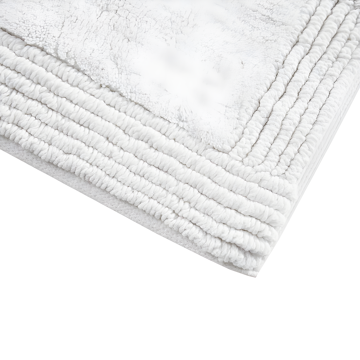 Madison Park Signature Splendor 100% Cotton Tufted 3000 GSM Reversible Bath Rug