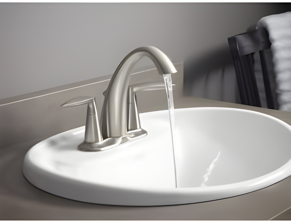 Kohler Alteo® Centerset 4" Bathroom Faucet with Pop-Up Drain Assembly, 2-Handle Bathroom Sink Faucet, 1.2 gpm