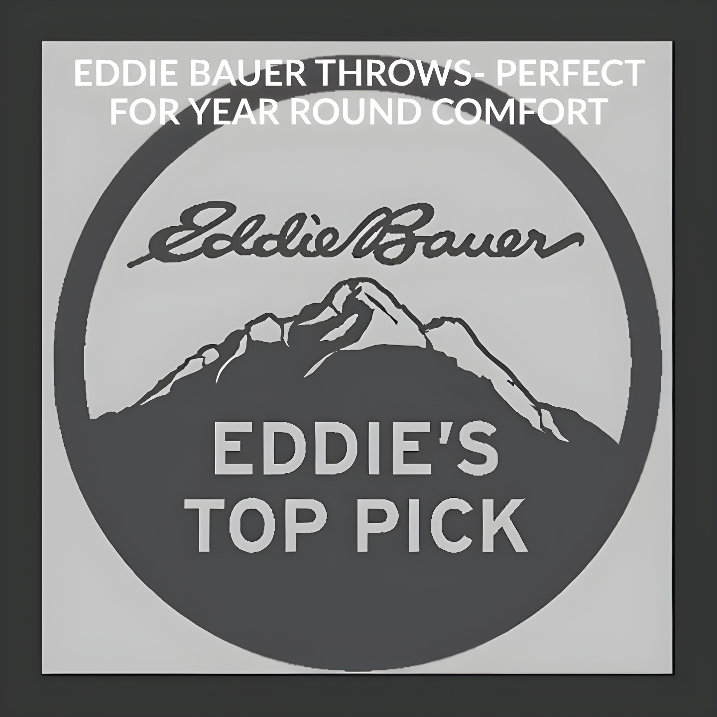 Eddie Bauer Printed Flannel/Sherpa Throw Blankets