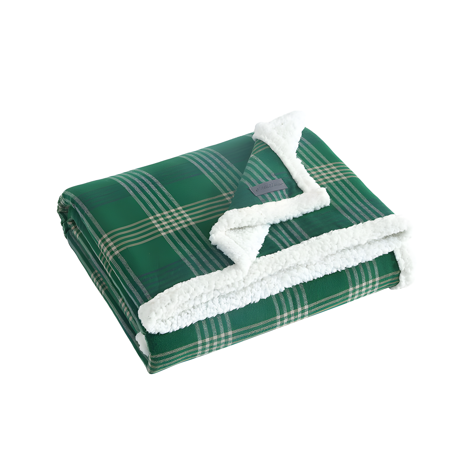 Eddie Bauer Printed Flannel/Sherpa Throw Blankets