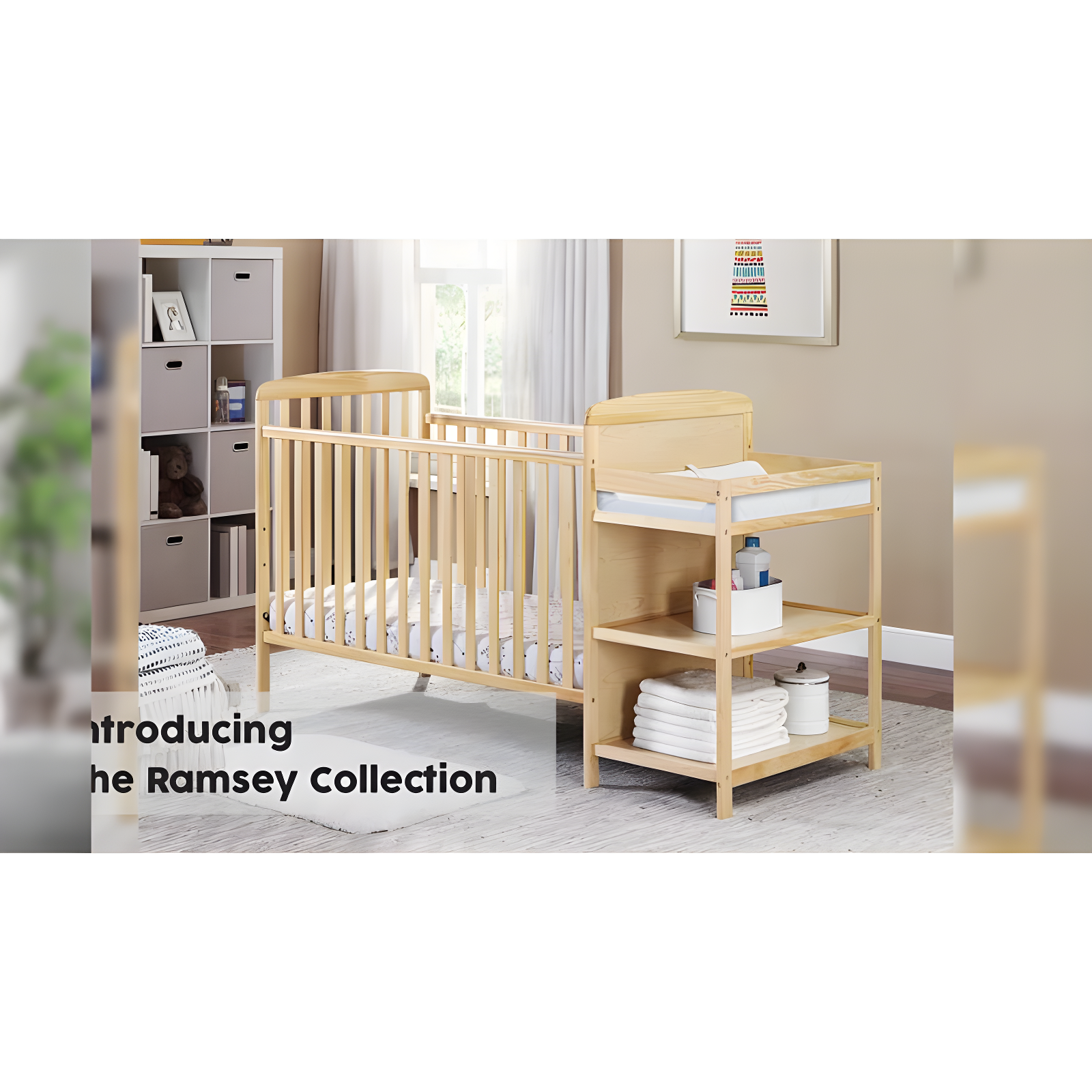 Ramsey 3-in-1 Convertible Crib and Changer Combo