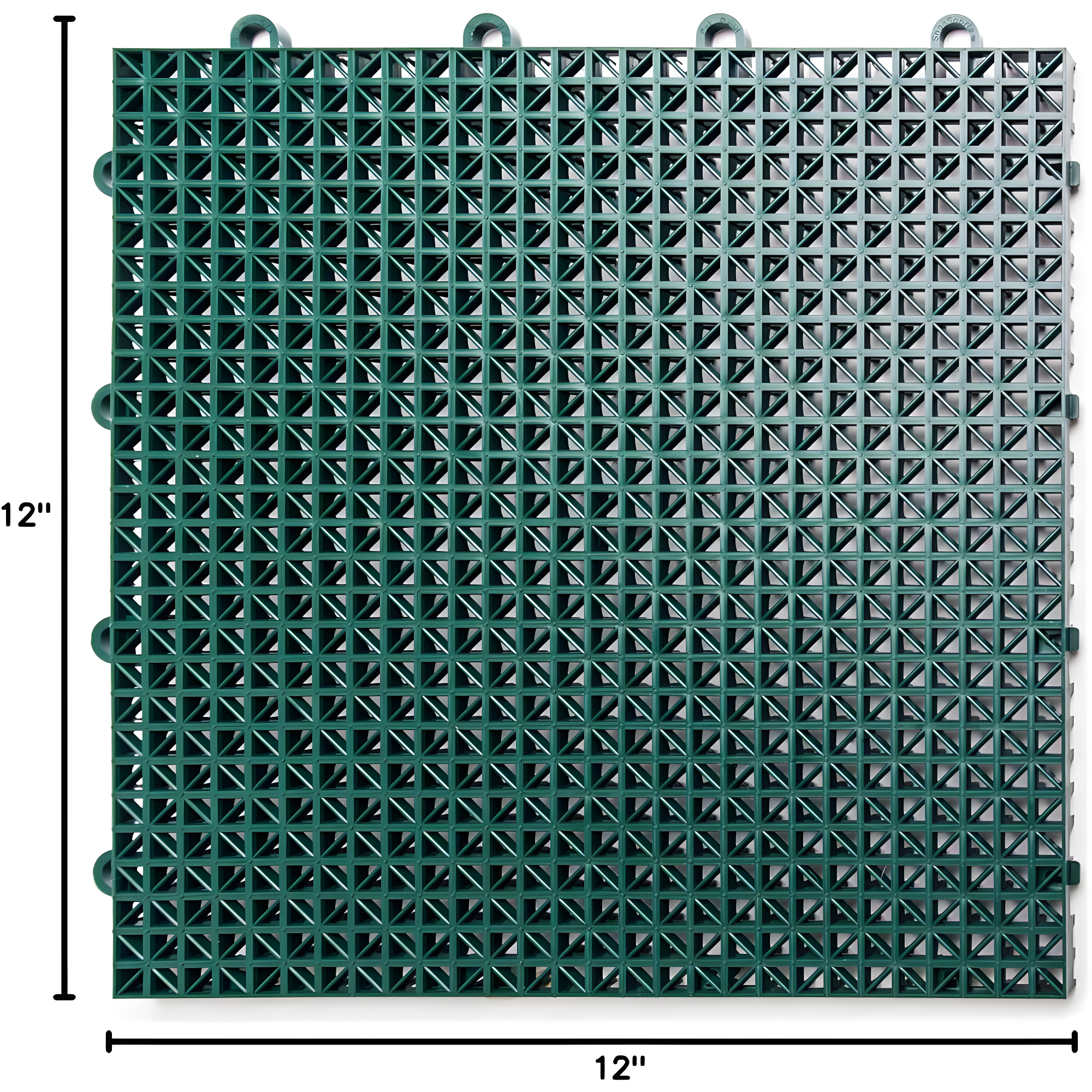 12" x 12" Plastic Interlocking Deck Tile (40-Pack)