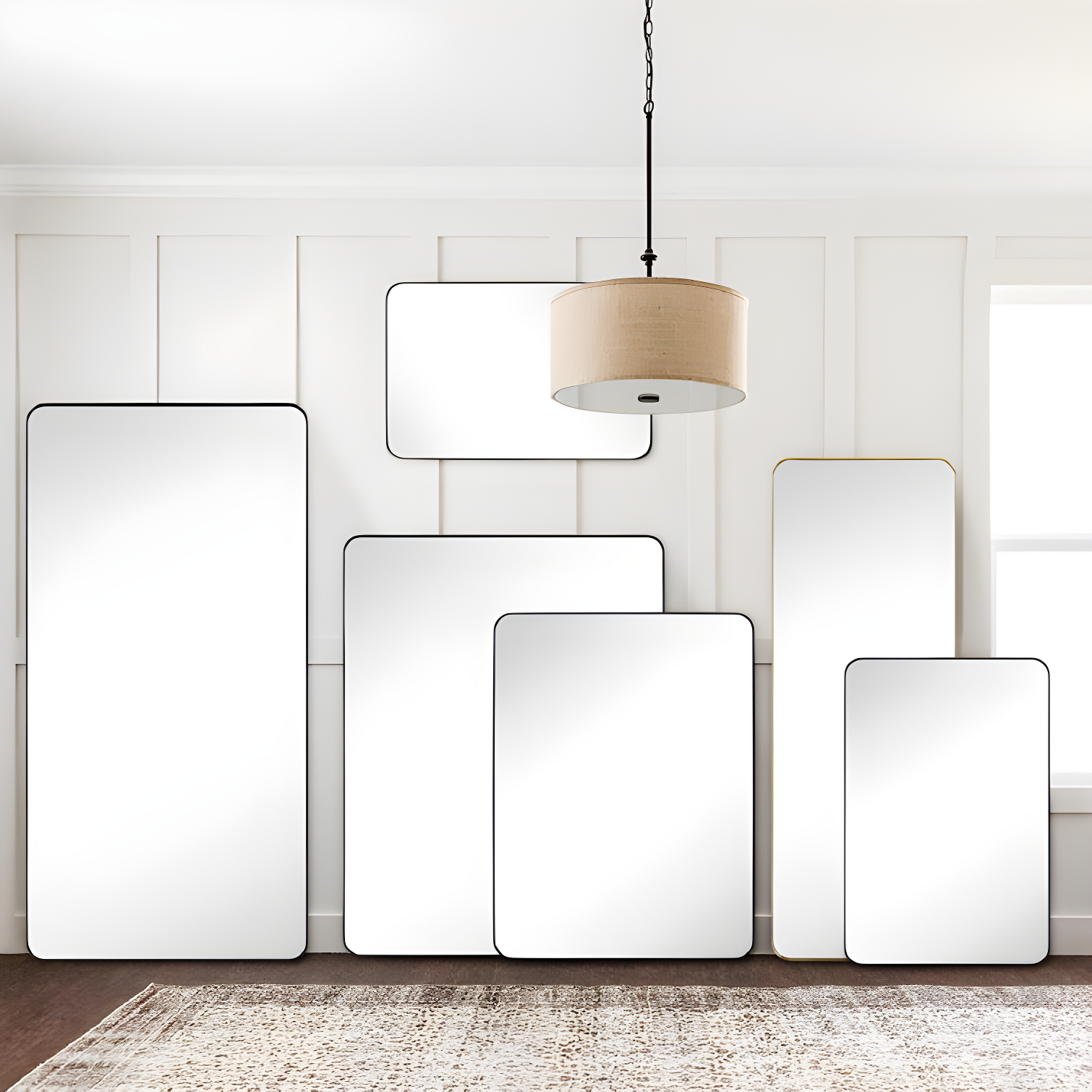 Kengston Modern & Contemporary Rectangular Bathroom Vanity Mirrors