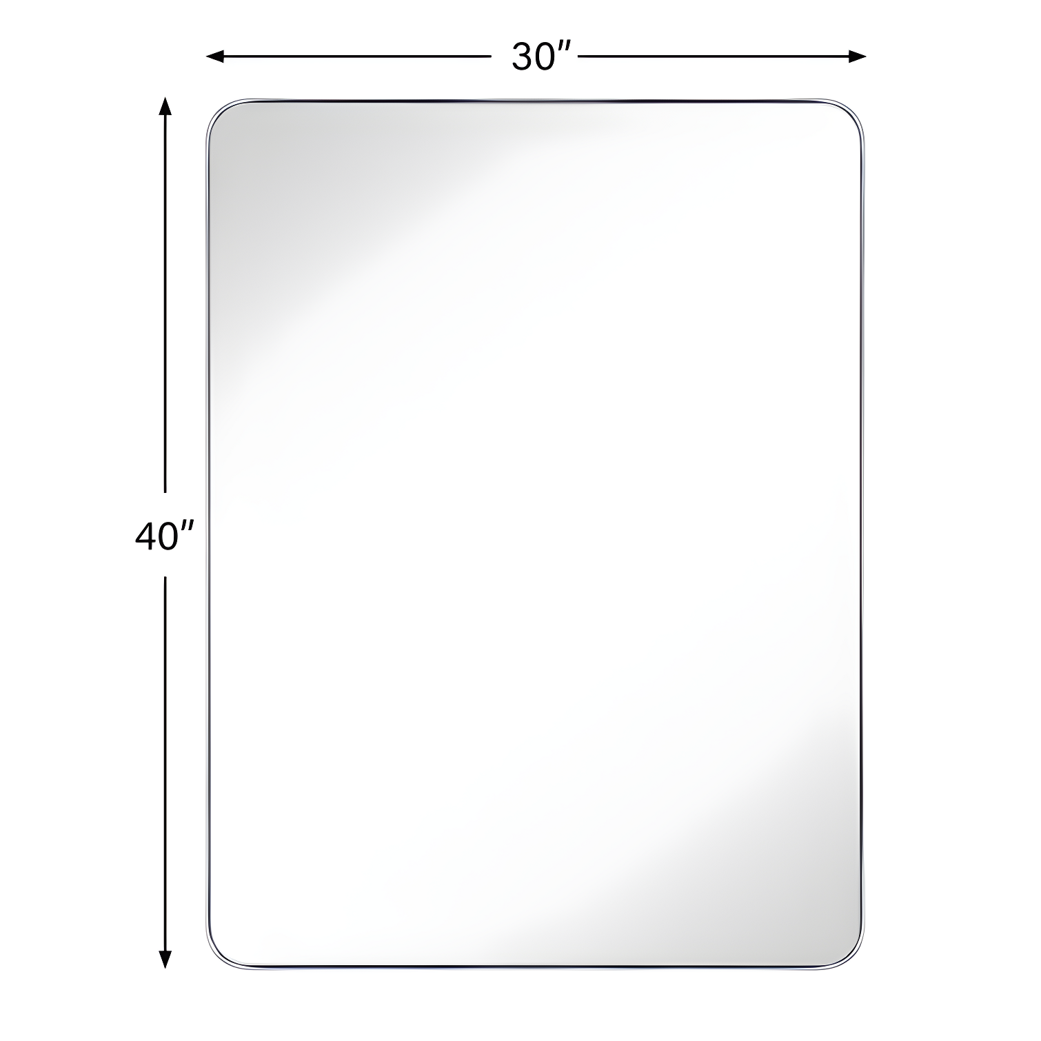 Kengston Modern & Contemporary Rectangular Bathroom Vanity Mirrors