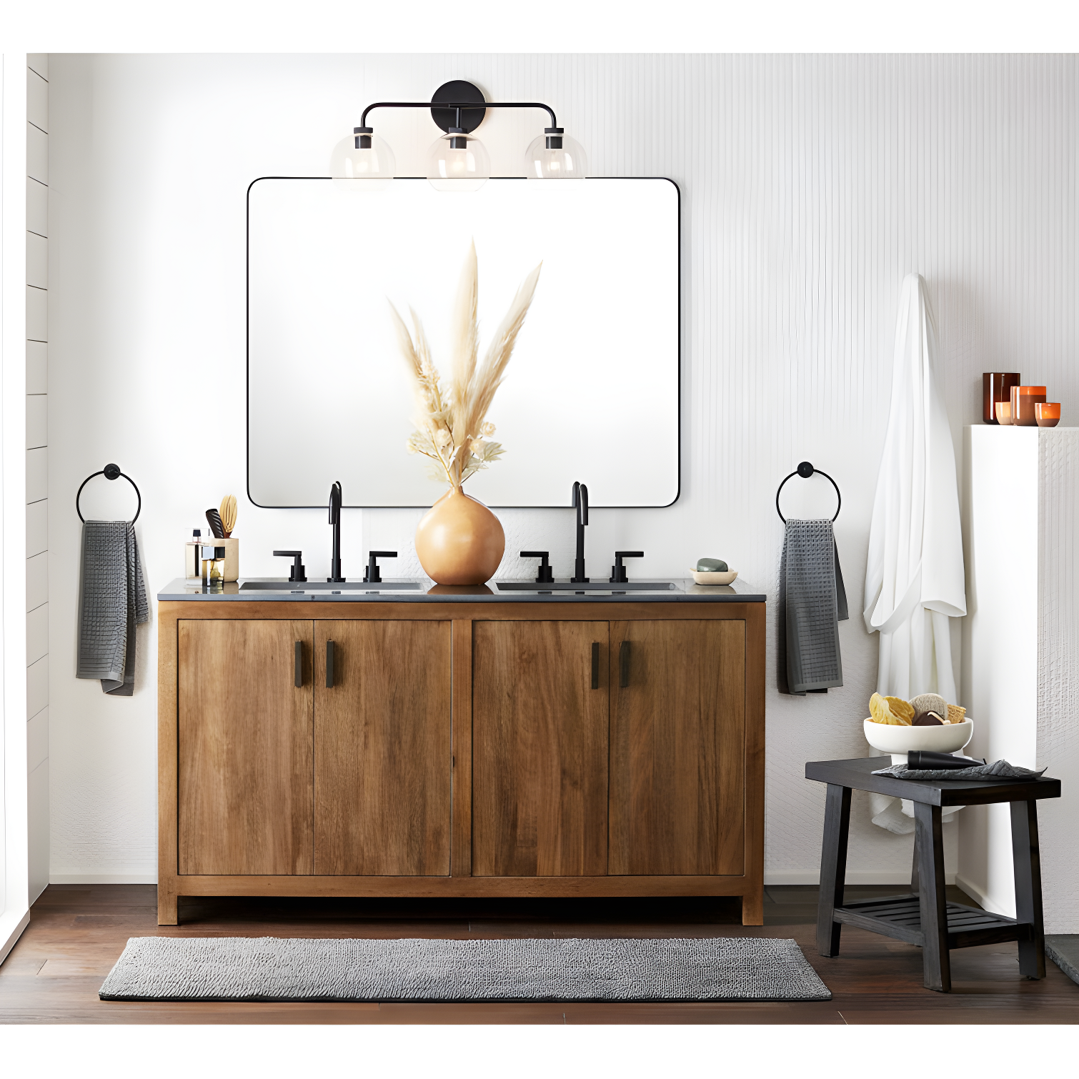 Kengston Modern & Contemporary Rectangular Bathroom Vanity Mirrors