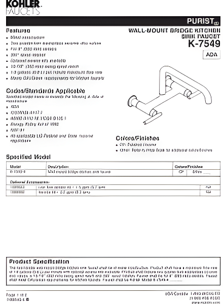 Purist® Bridge Faucet
