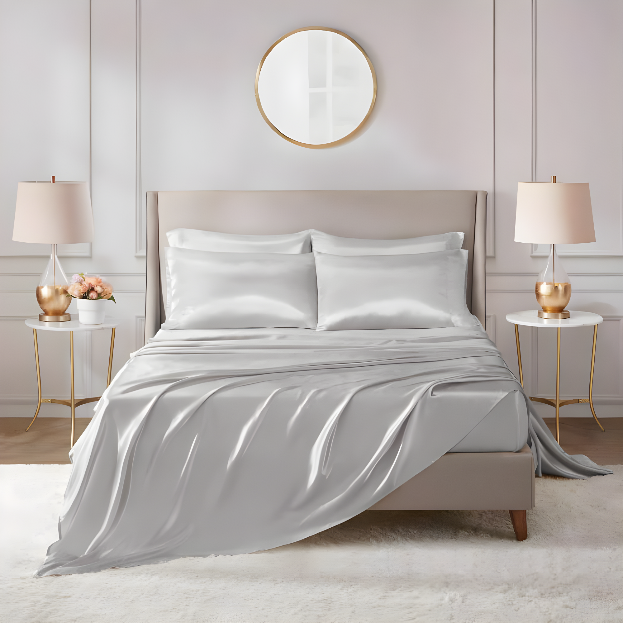 Madison Park Essentials Satin Luxury Sheet Set
