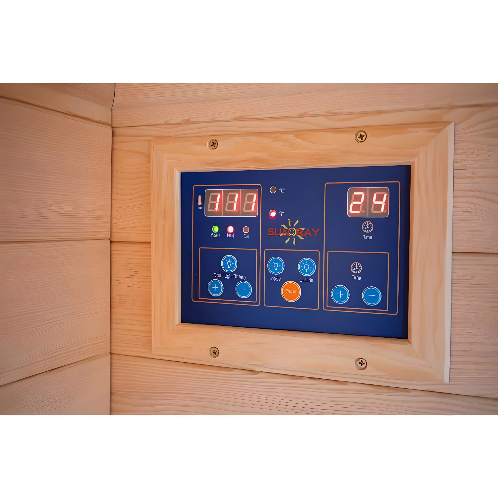 SunRay Saunas SunRay Saunas 4 - Person Bluetooth Compatible FAR Infrared Sauna in Hemlock