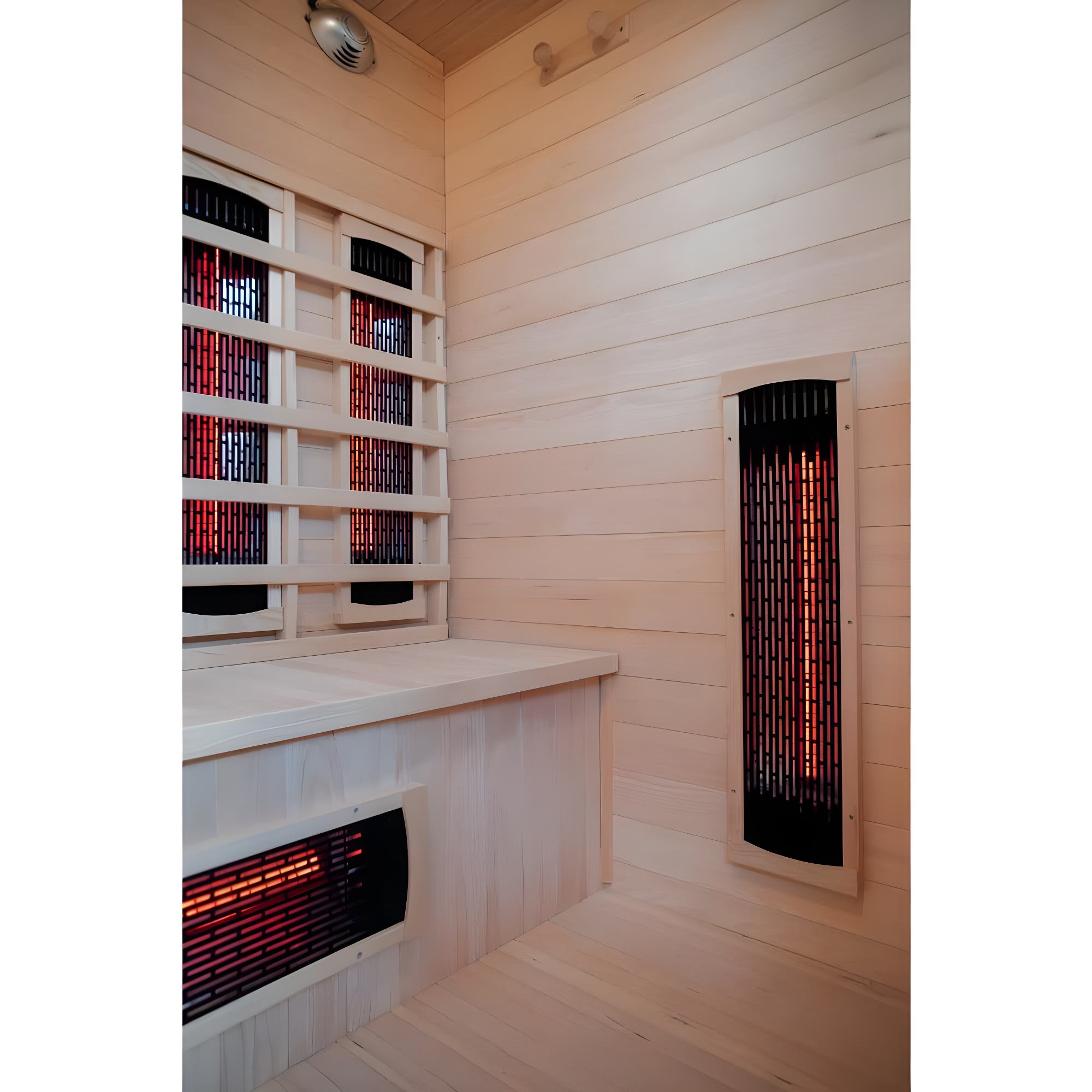 SunRay Saunas SunRay Saunas 4 - Person Bluetooth Compatible FAR Infrared Sauna in Hemlock