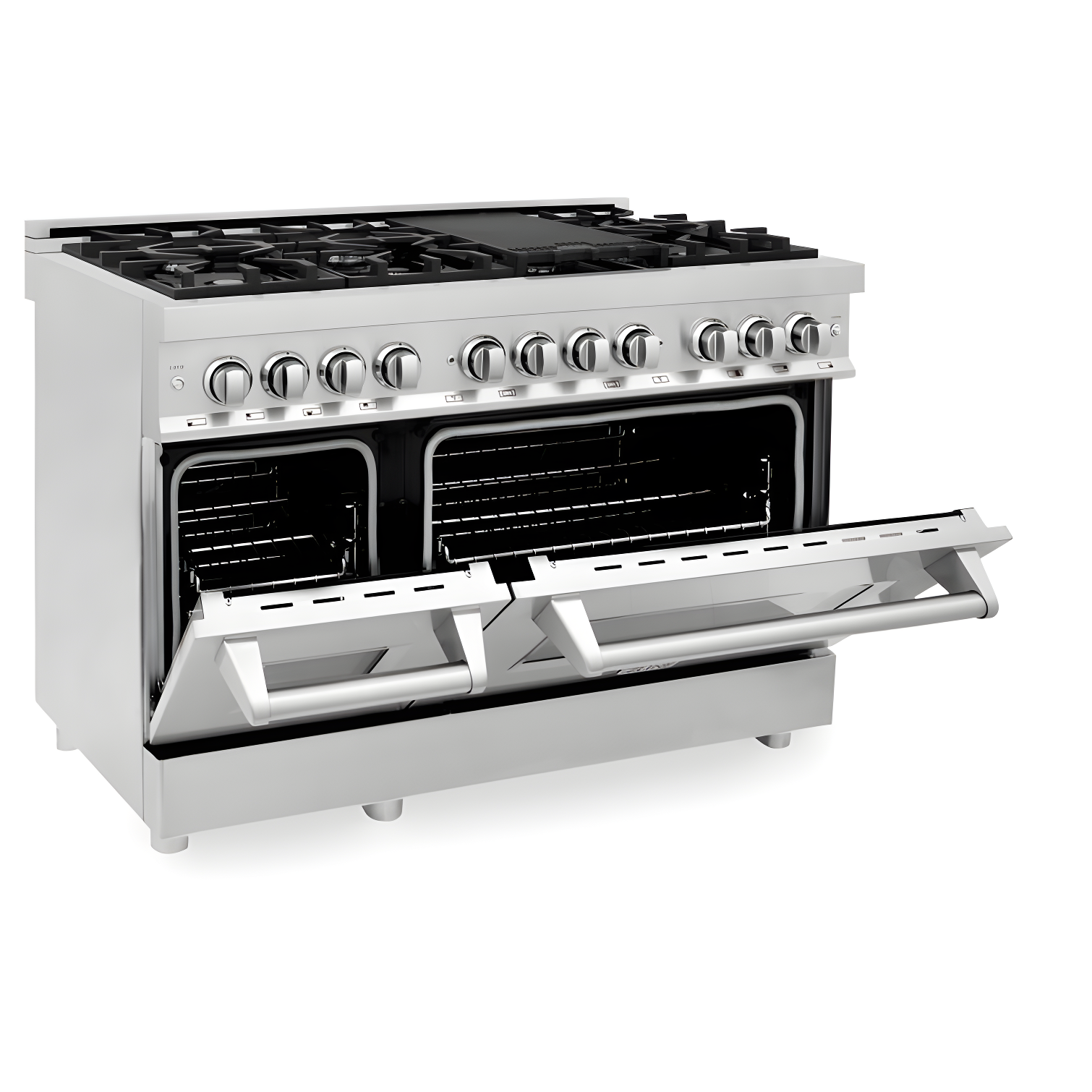 ZLINE 48 in. Legacy Dual Fuel Range w/ 7 Burner Cooktop & 2 Ovens w/ Doors