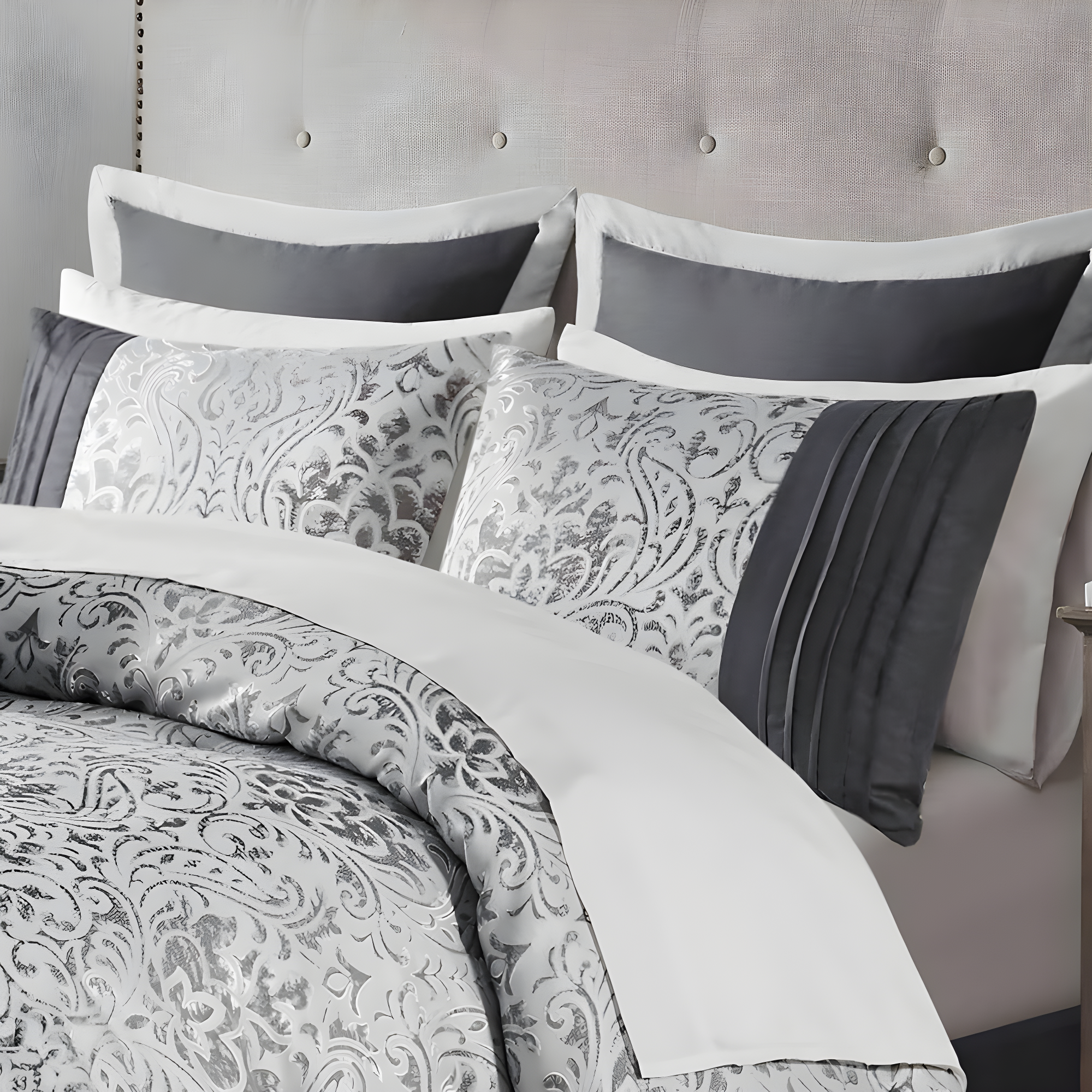 Emilia 12 Piece Jacquard Comforter Set with Bed Sheets