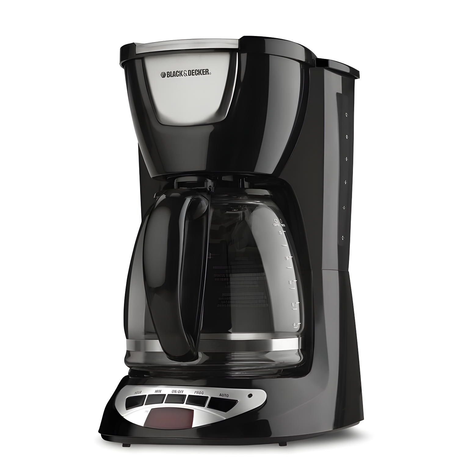 BLACK+DECKER DCM100B BLACK+DECKER 12-Cup Programmable Coffee Maker, DCM100B, Duralife Carafe, Easy-View Water Window, Removable Filter Basket