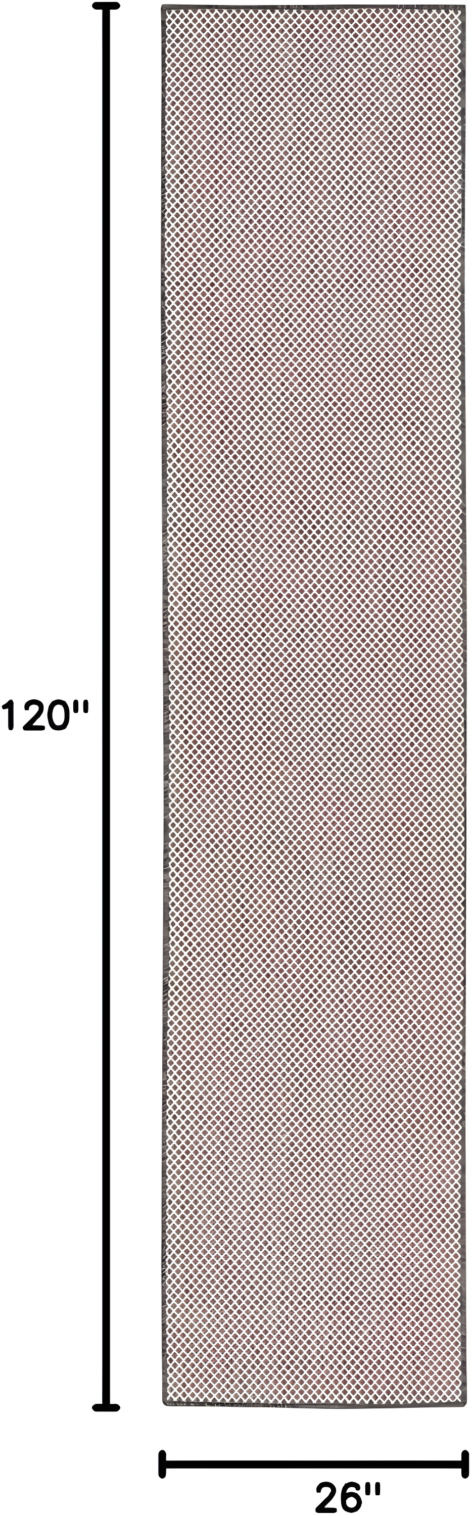 Nourison 2'2" x 10' Courtyard Modern Easy Care Flatweave Indoor Outdoor Runner Rug Ivory/Charcoal