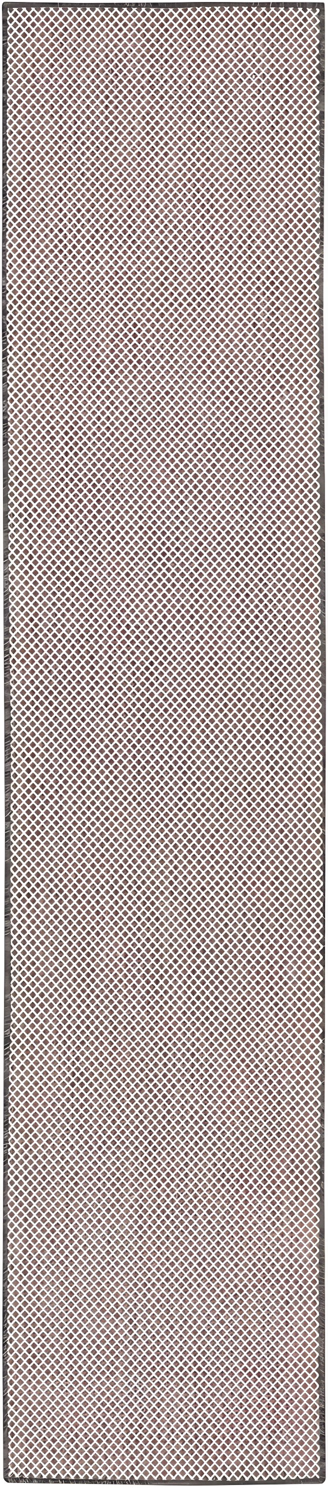 Nourison 2'2" x 10' Courtyard Modern Easy Care Flatweave Indoor Outdoor Runner Rug Ivory/Charcoal