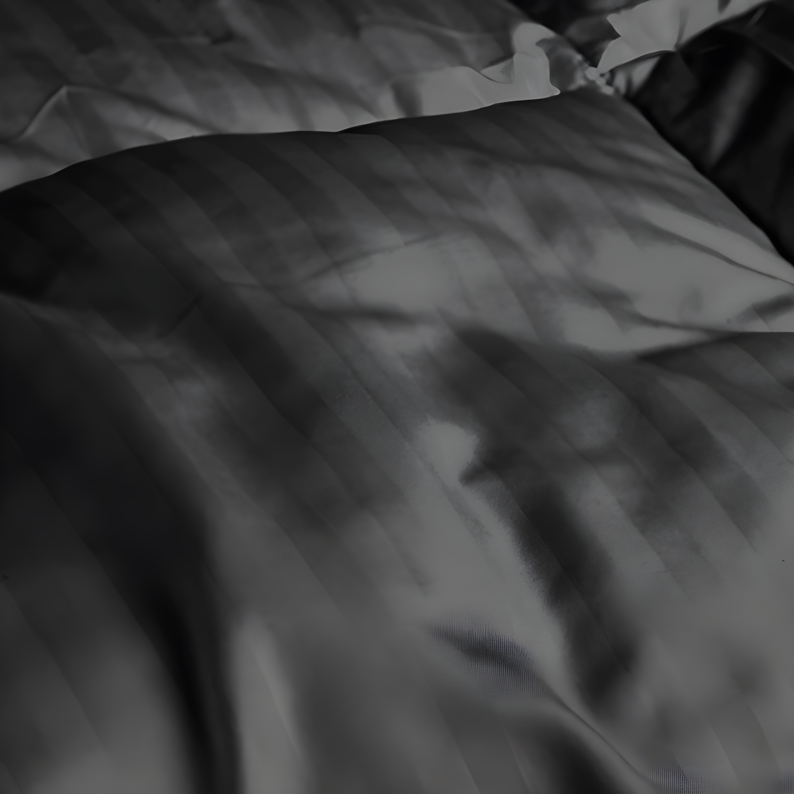 Superior Striped Reversible Box-Quilt Brushed Microfiber Medium Weight Down Alternative Comforter