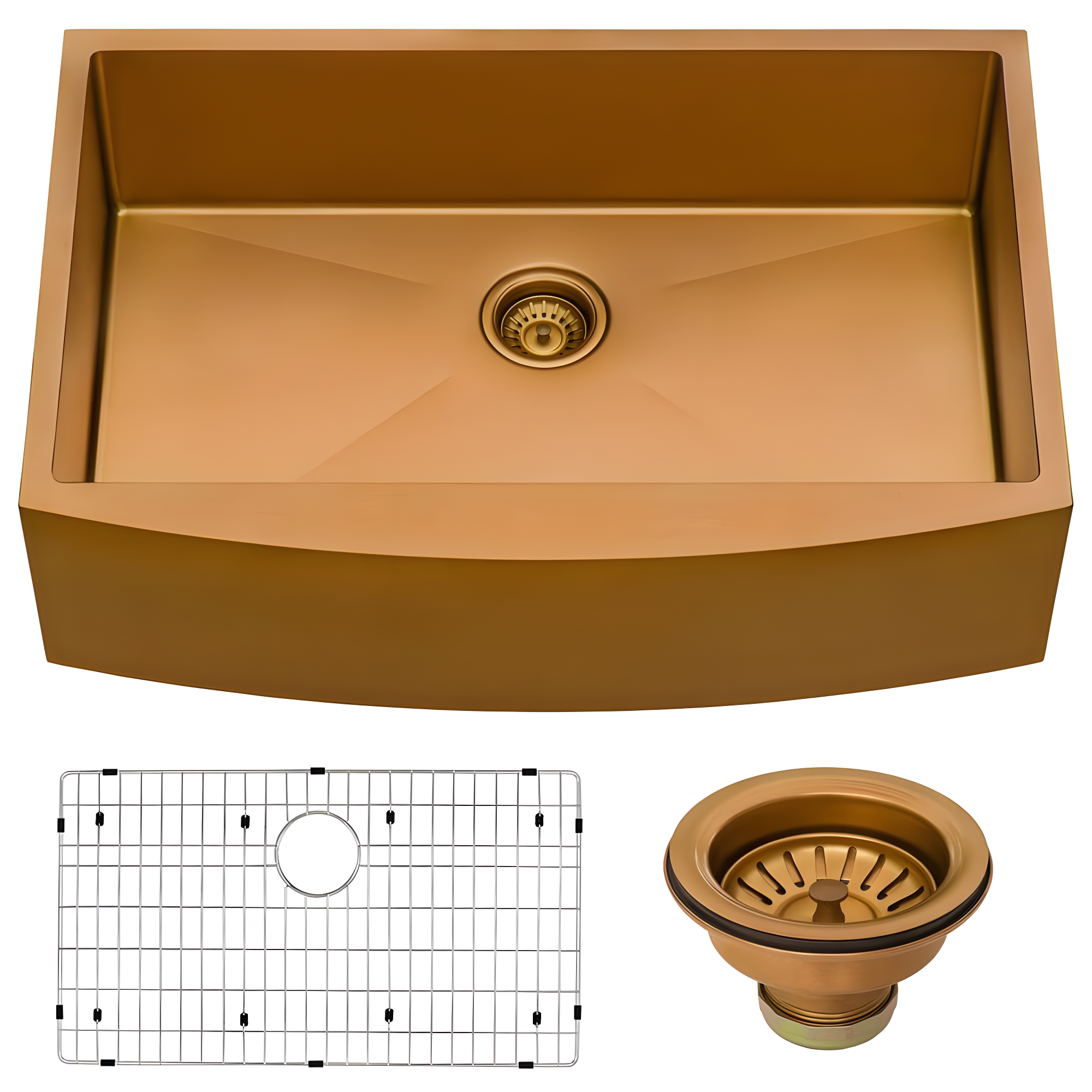 Ruvati 33-inch Apron-Front Farmhouse Kitchen Sink -Stainless Steel