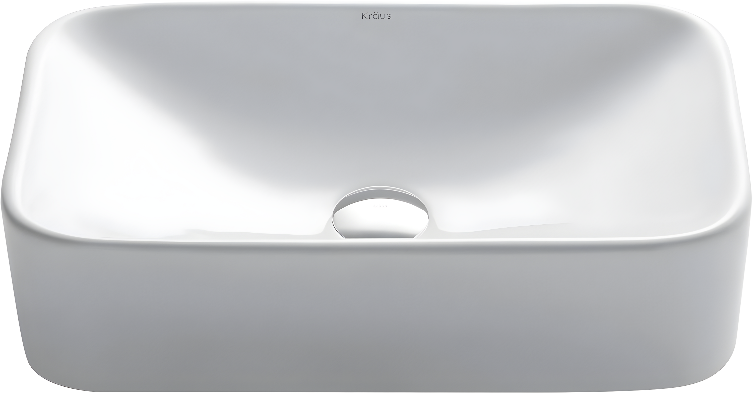 Elavo Ceramic Rectangular Vessel Bathroom Sink