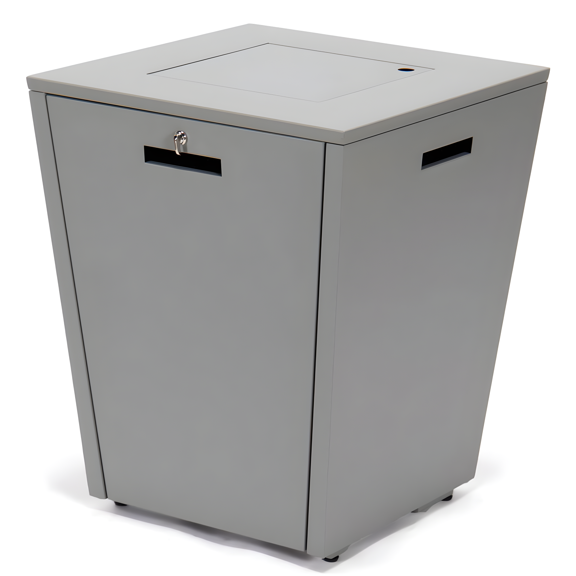 LeisureMod Chelsea Square Fire Pit 37,000 BTU Table, Grey
