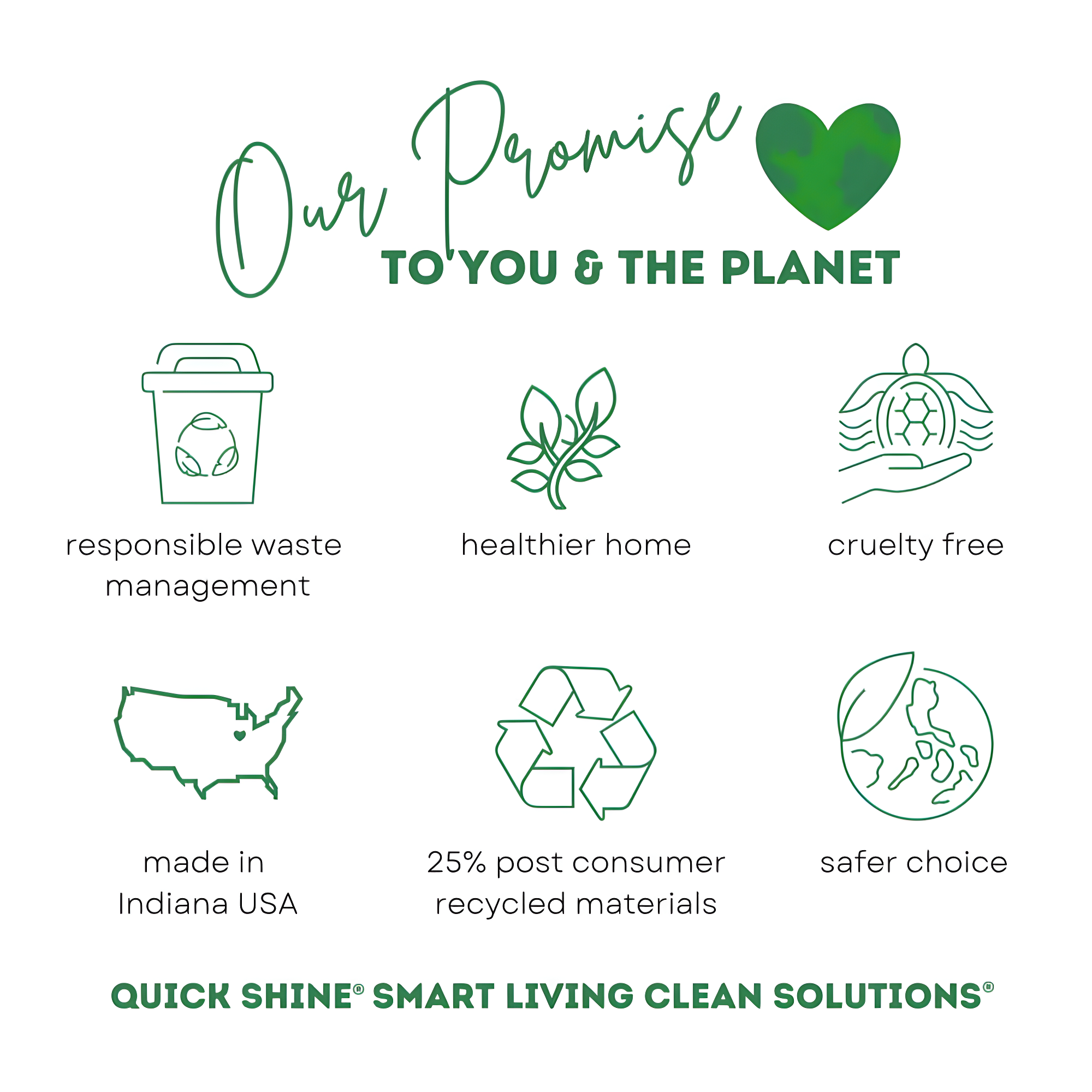 Quick Shine Multi-Surface Floor Finish & Polish, PFAS-Free Formula, 64 fl oz