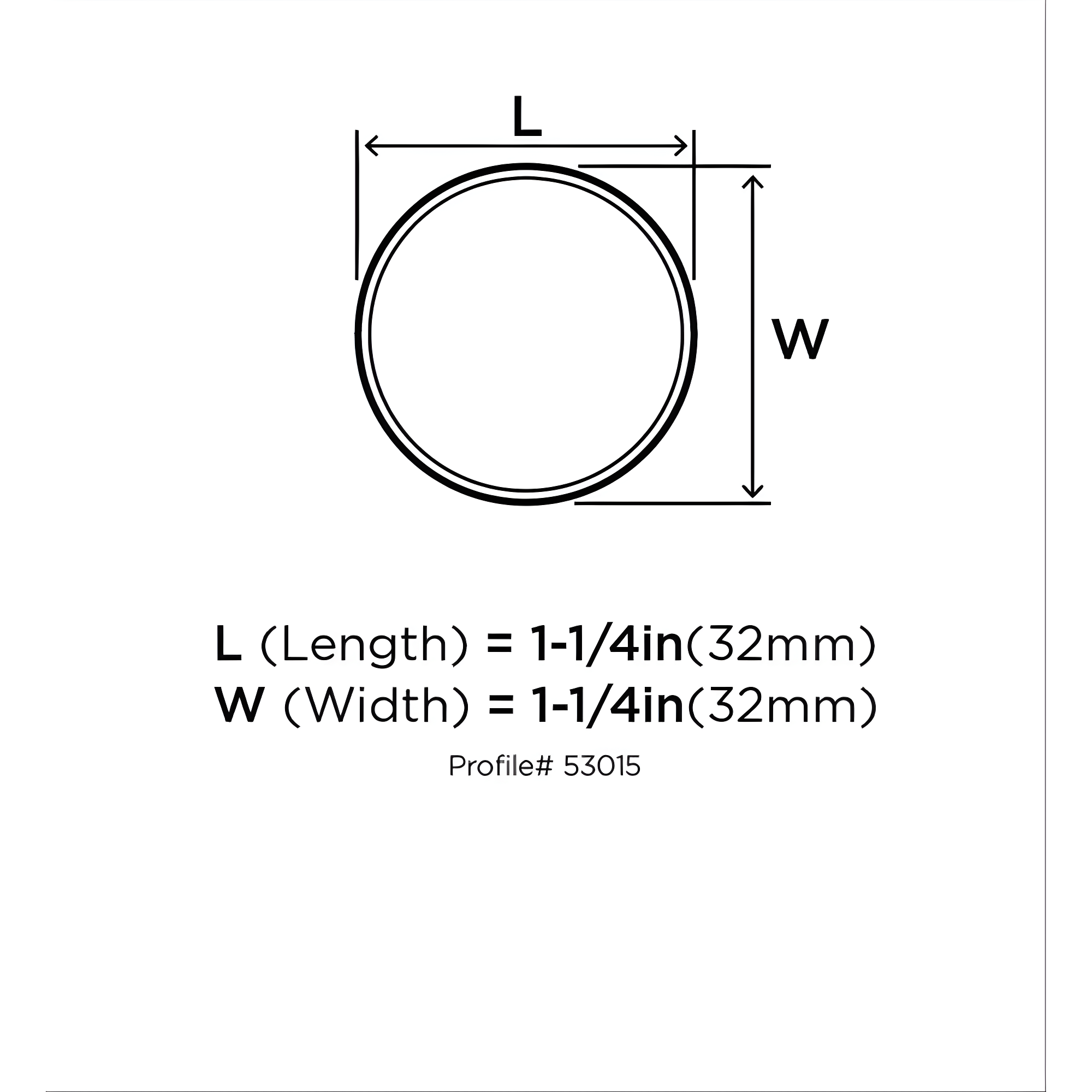 Amerock Allison Round Cabinet Knob 1-1/4 in. D 15/16 in. Oil Rubbed Bronze 1 pk