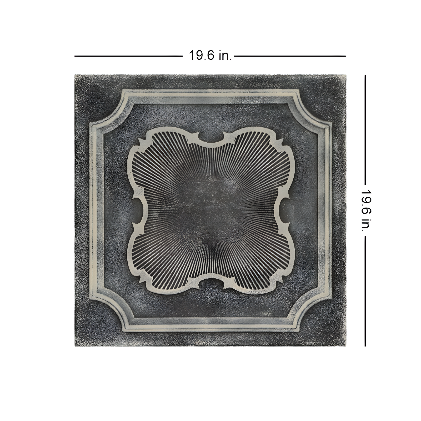 Coronado 1.6 ft. x 1.6 ft. Polystyrene Glue-up Ceiling Tile (Set of 48)