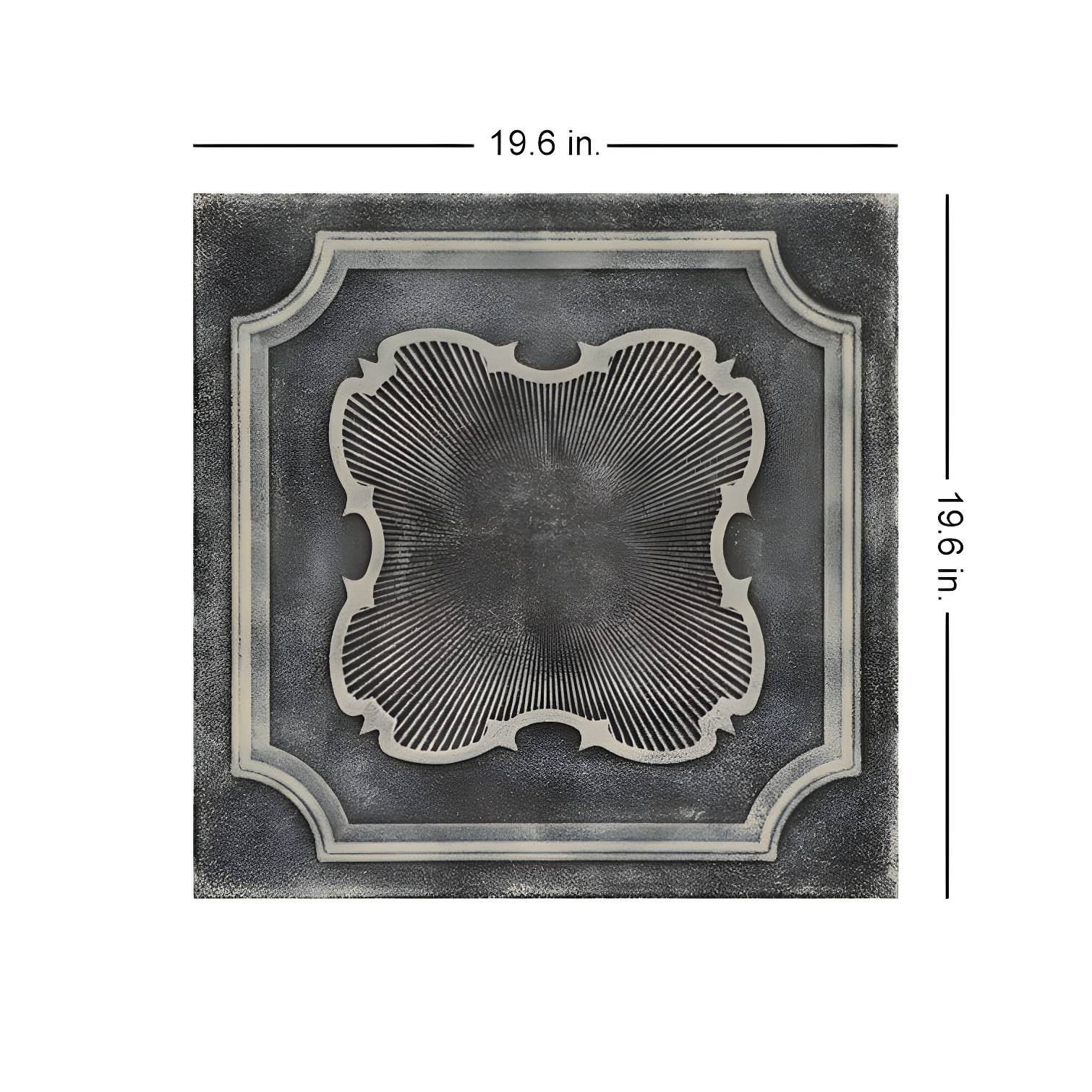 Coronado 1.6 ft. x 1.6 ft. Polystyrene Glue-up Ceiling Tile (Set of 48)