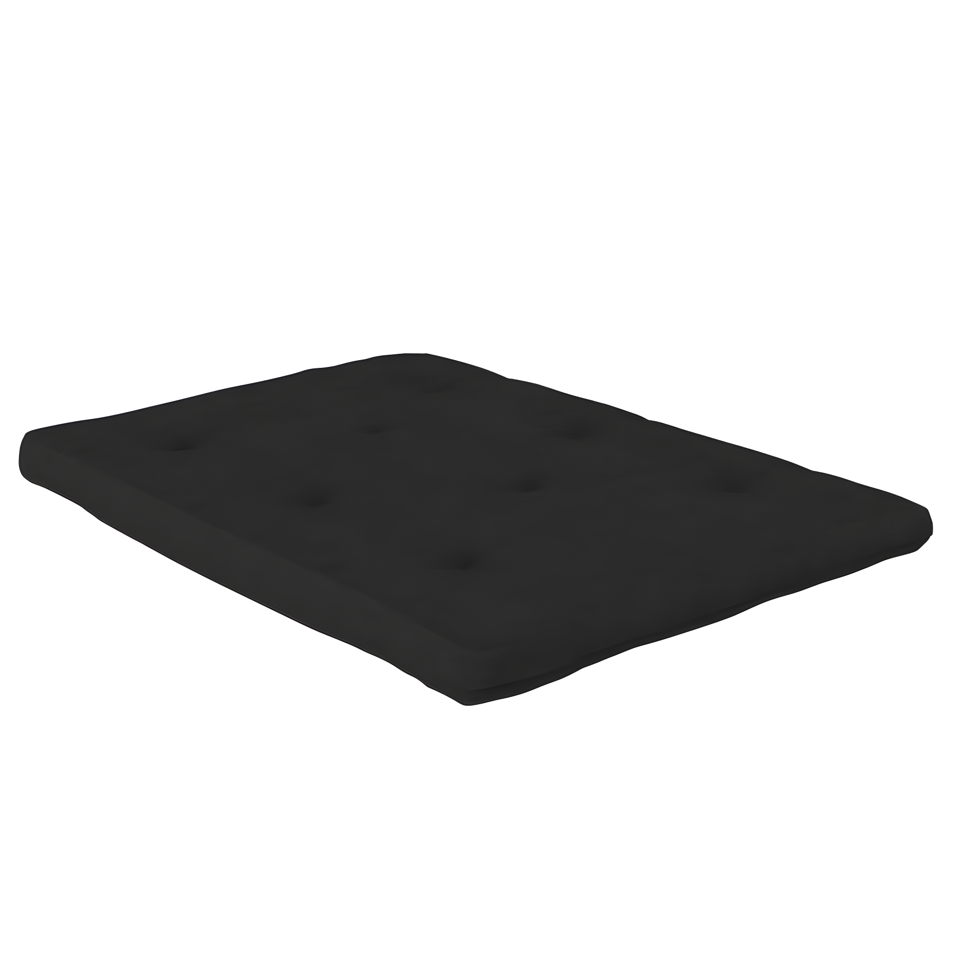 DHP Harlow Full Metal Arm Futon with 6-Inch Thermobonded High Density Polyester Fill Black Microfiber Mattress