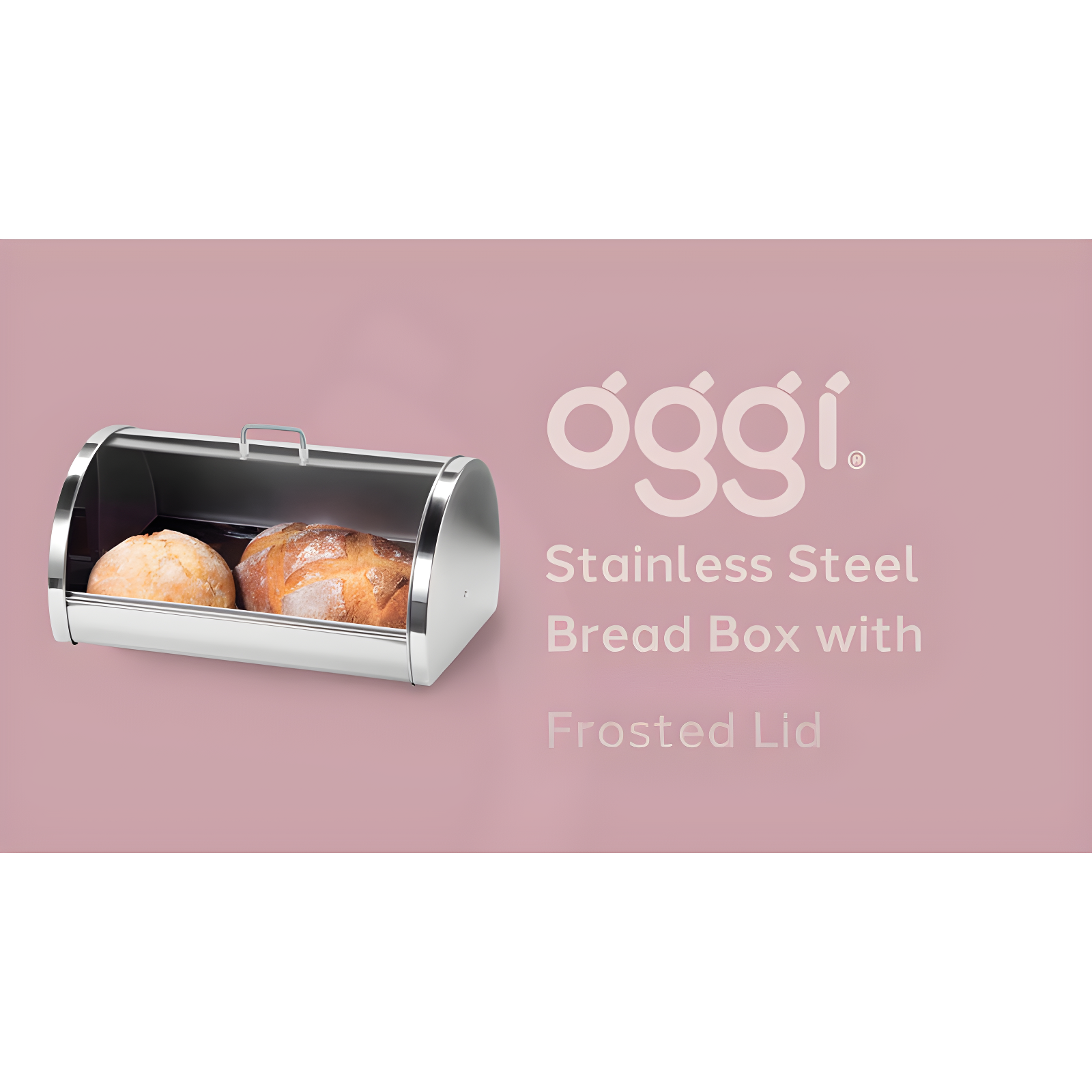OGGI OGGI Neat Bread Box with Frosted Lid