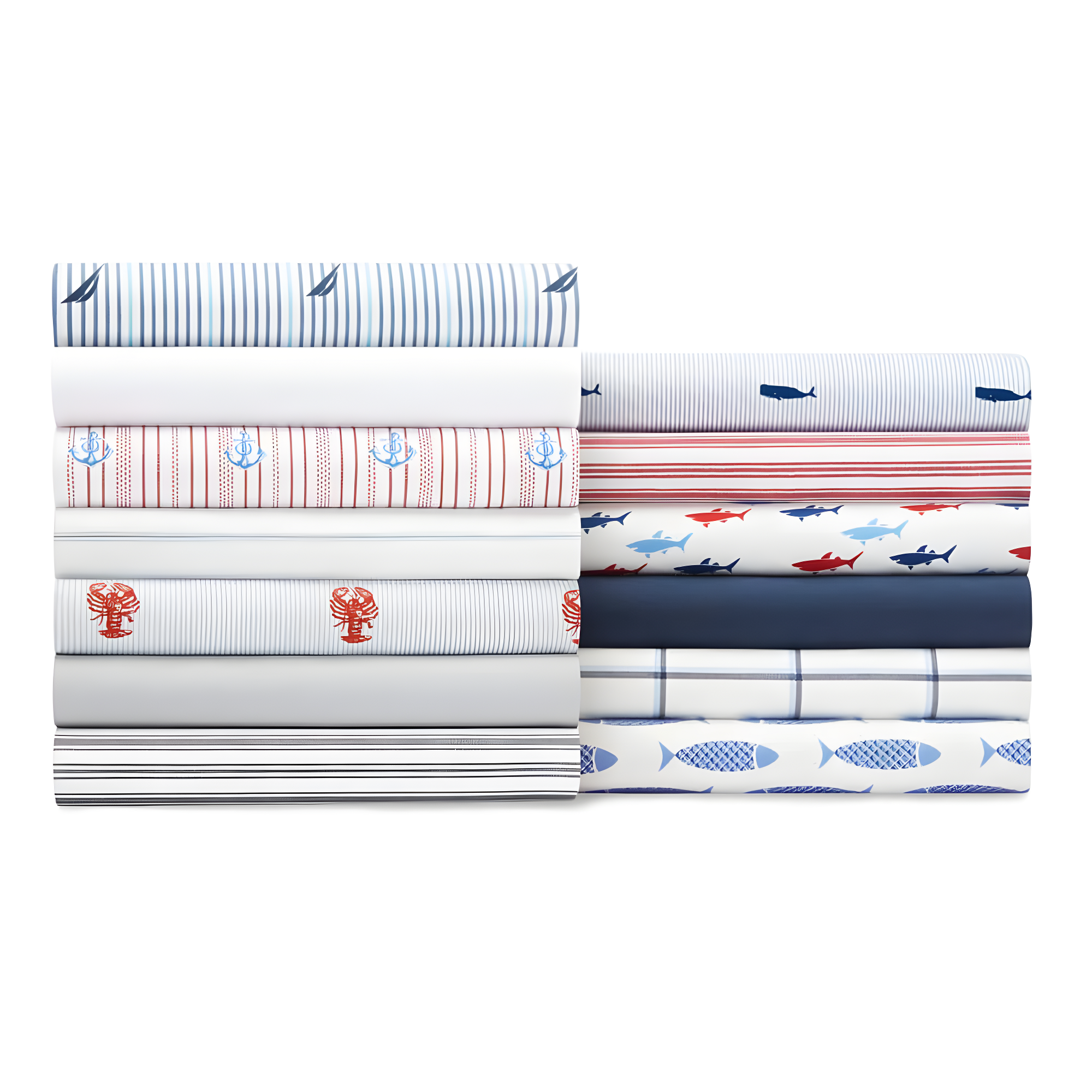 Nautica Printed Cotton Percale Sheet Sets