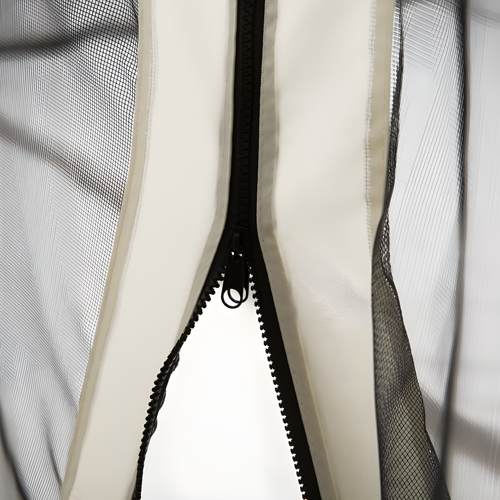 Outsunny Outsunny Universal Replacement Mesh Sidewall Netting for Patio Gazebos and Canopy Tents with Zippers, Sidewall Only, Cream