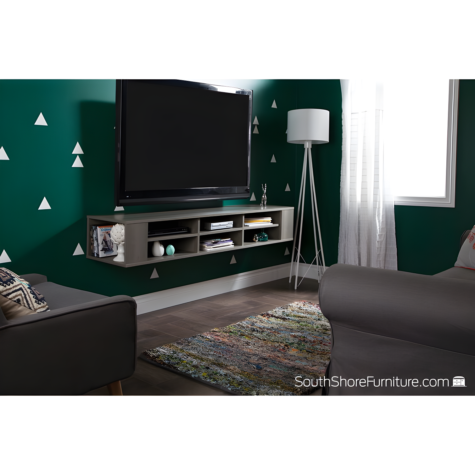 City Life Floating TV Stand for TVs up to 78"