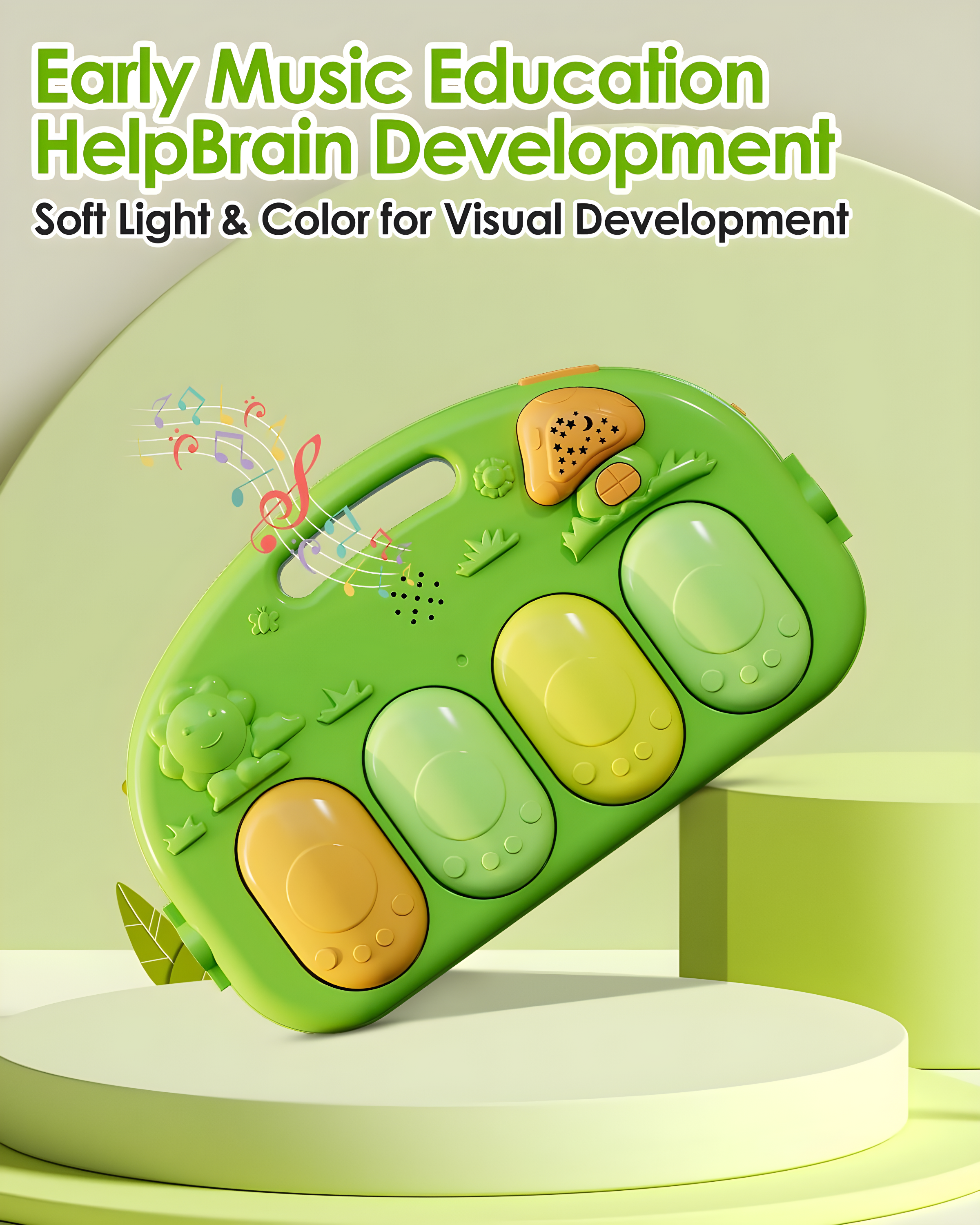 dearlomum Baby Play Mat Baby Gym,Funny Play Piano Tummy Time Baby Activity Mat With 5 Infant Sensory Baby Toys | Wayfair