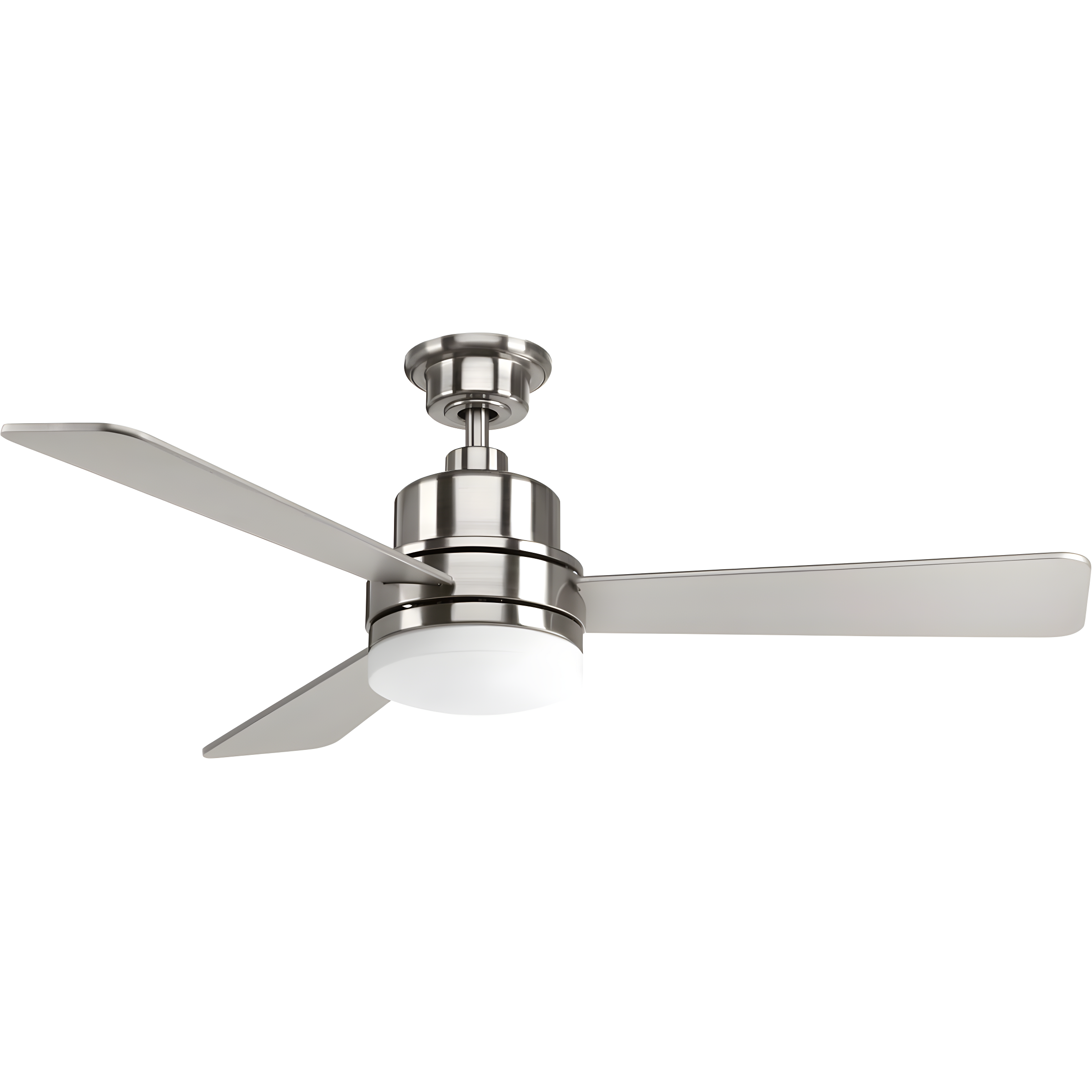 Brushed Nickel 52" LED Ceiling Fan with Reversible Blades