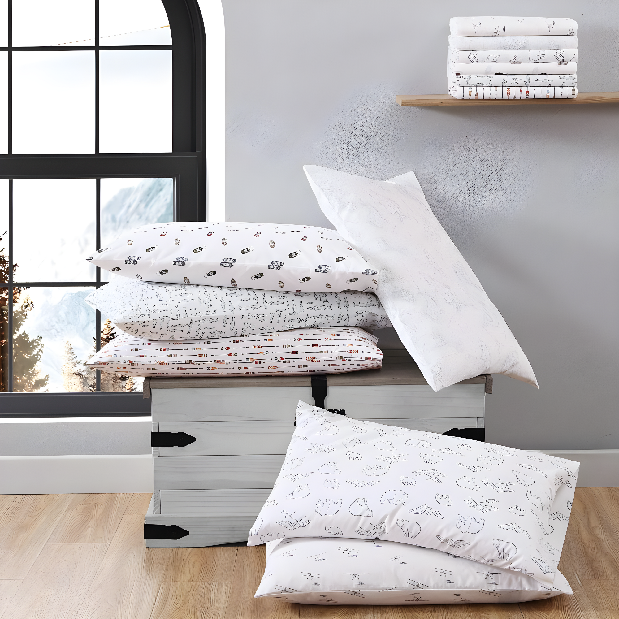 Eddie Bauer Printed Cotton Percale Sheet Sets