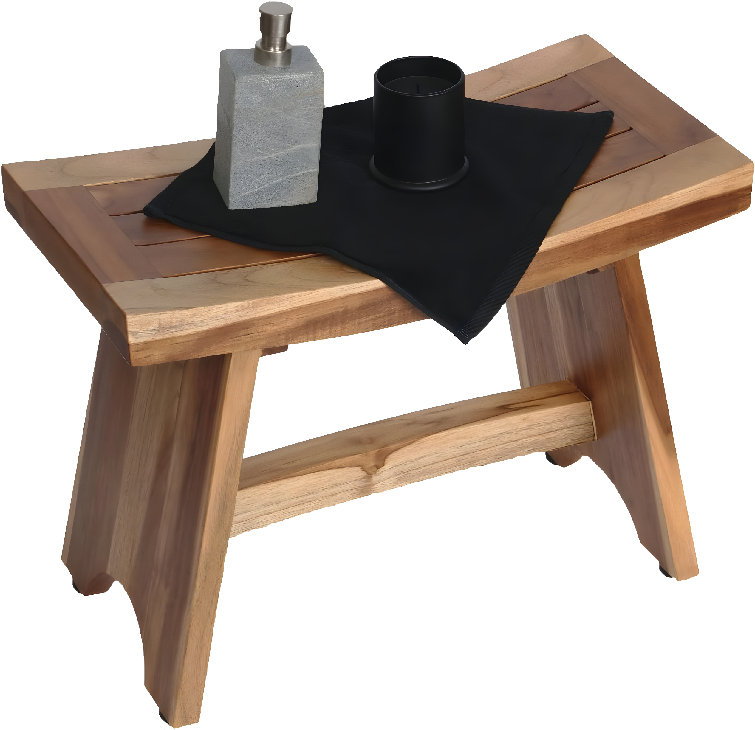 EcoDecors EarthyTeak - Serenity 24'' W Teak Shower Bench