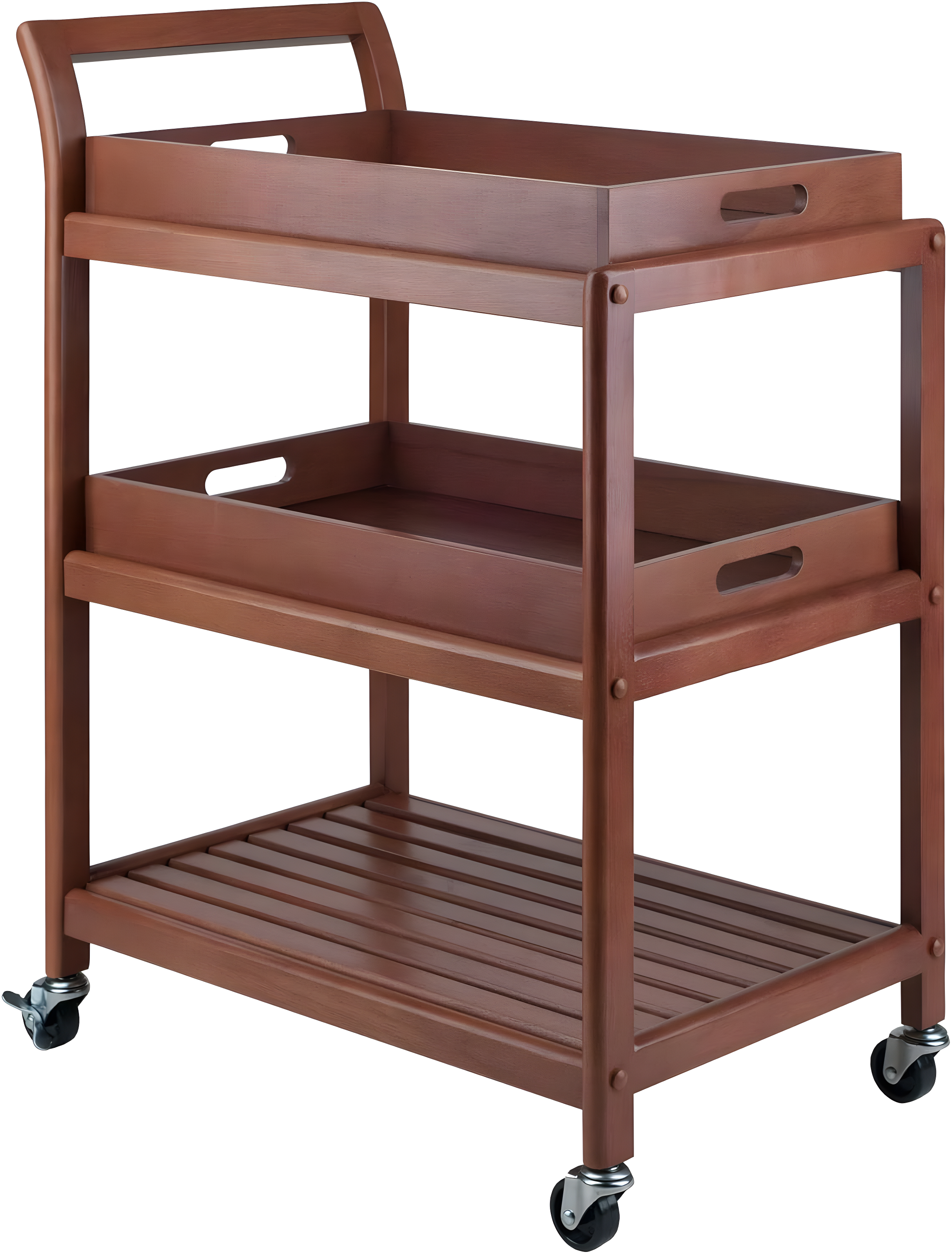 Skyline Decor Albert 33.27'' H x 24.8'' W Utility Cart with Wheels