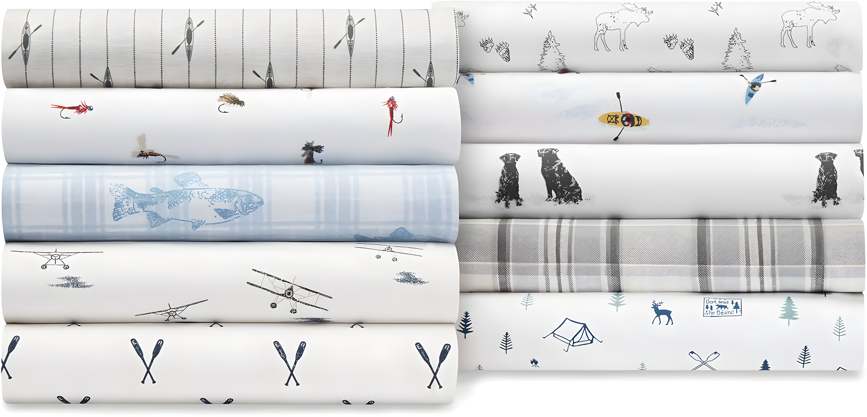 Eddie Bauer Printed Cotton Percale Sheet Sets