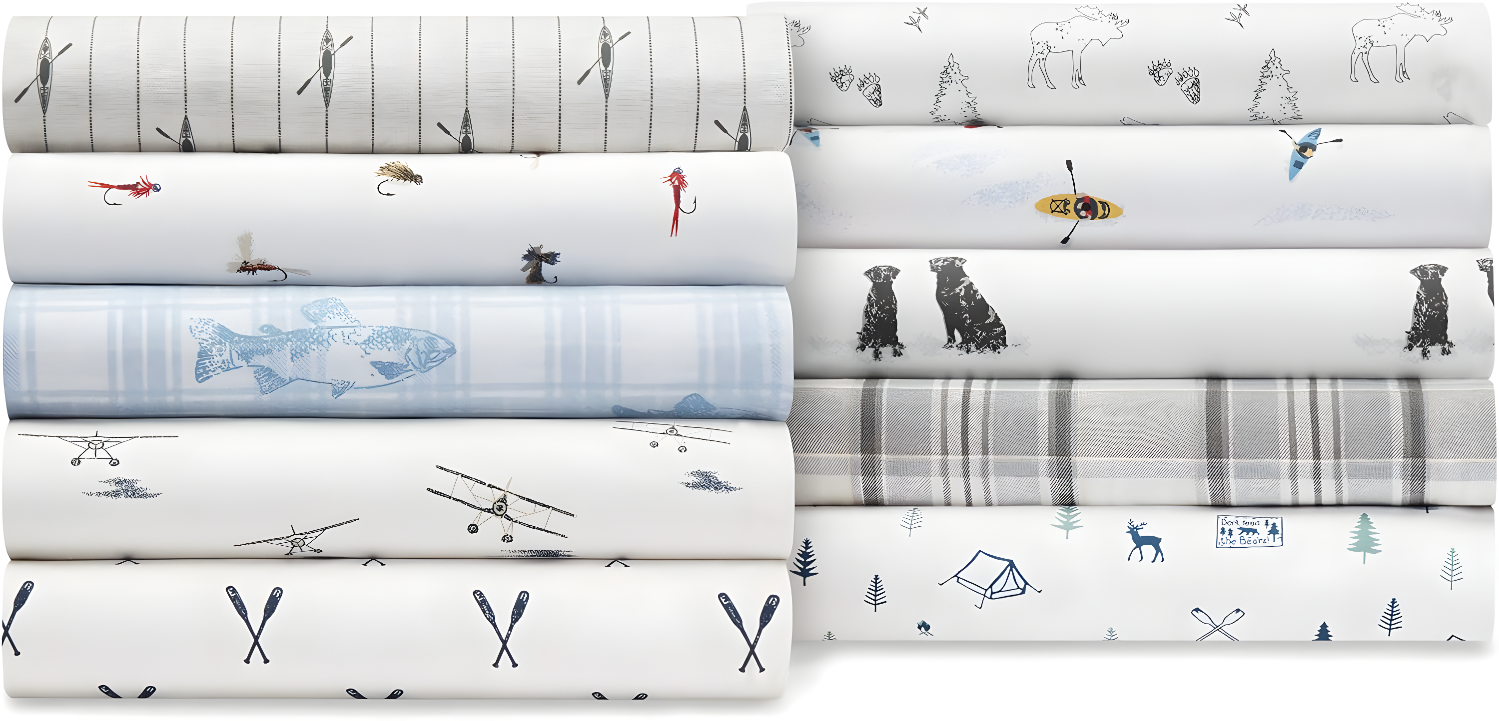 Eddie Bauer Printed Cotton Percale Sheet Sets