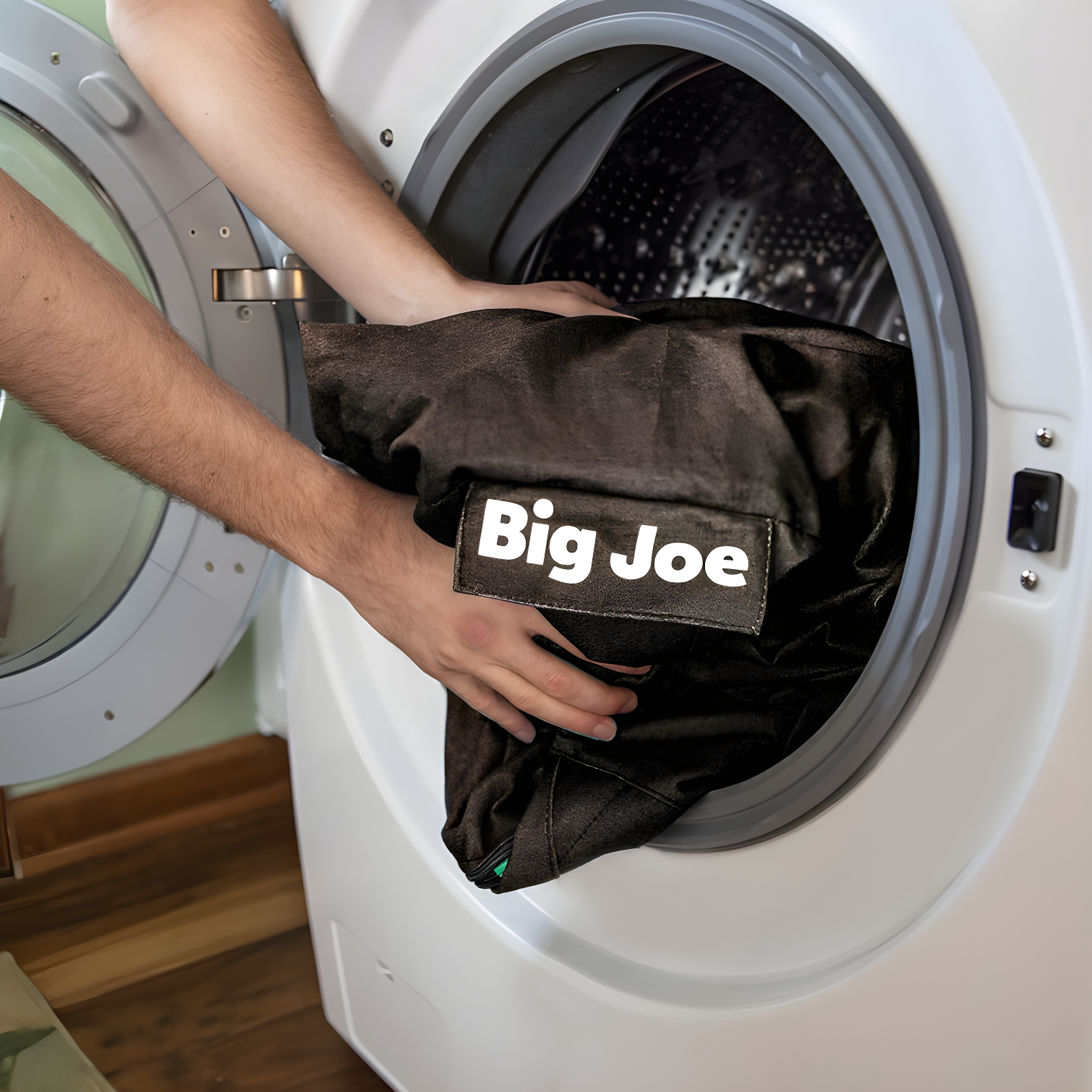 Big Joe Extra Large Memory Foam Bean Bag Sofa with Soft Removable Cover